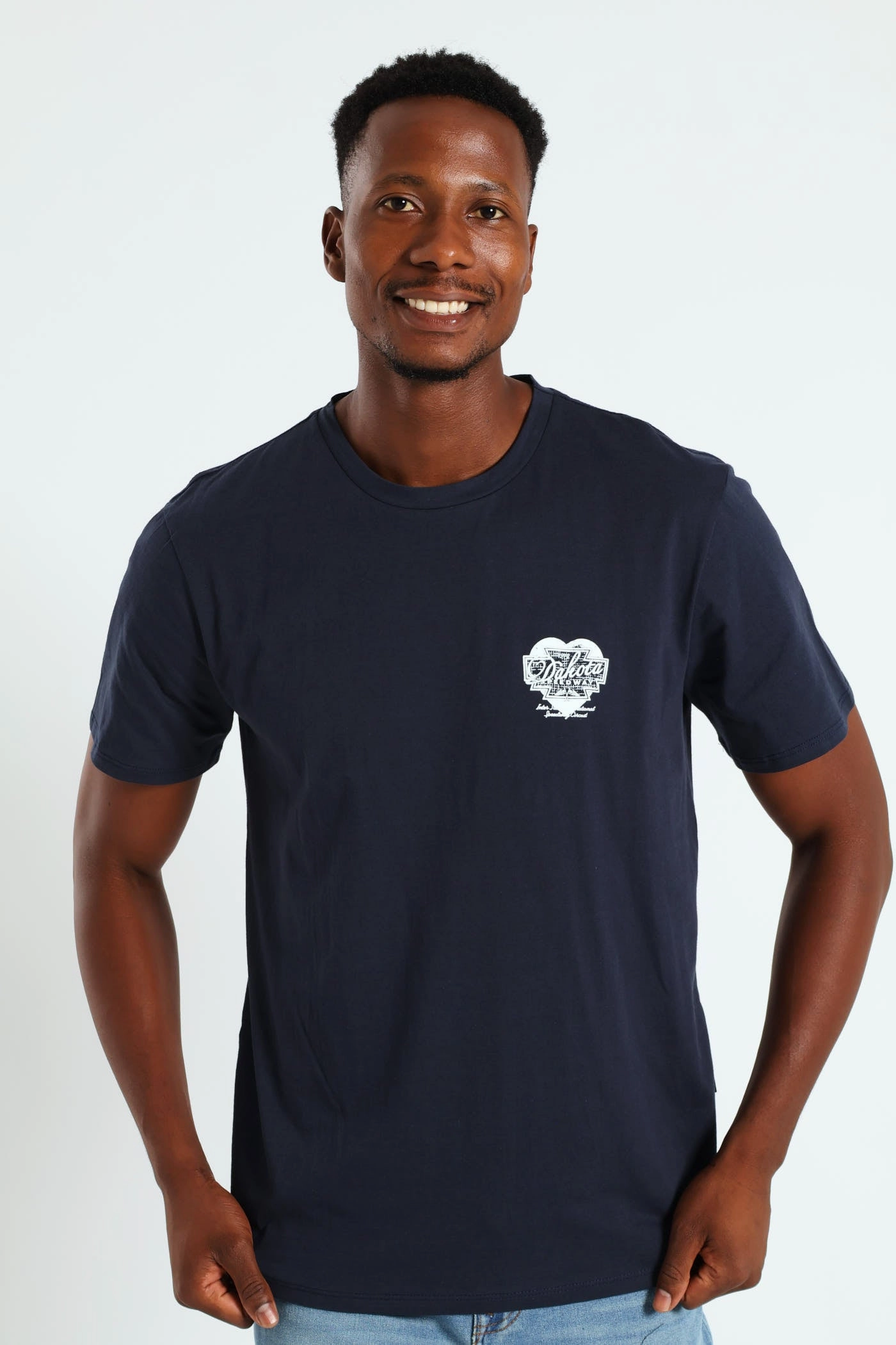 Dakota Speedway Front & Back Tee - Navy Chic Comfort Style