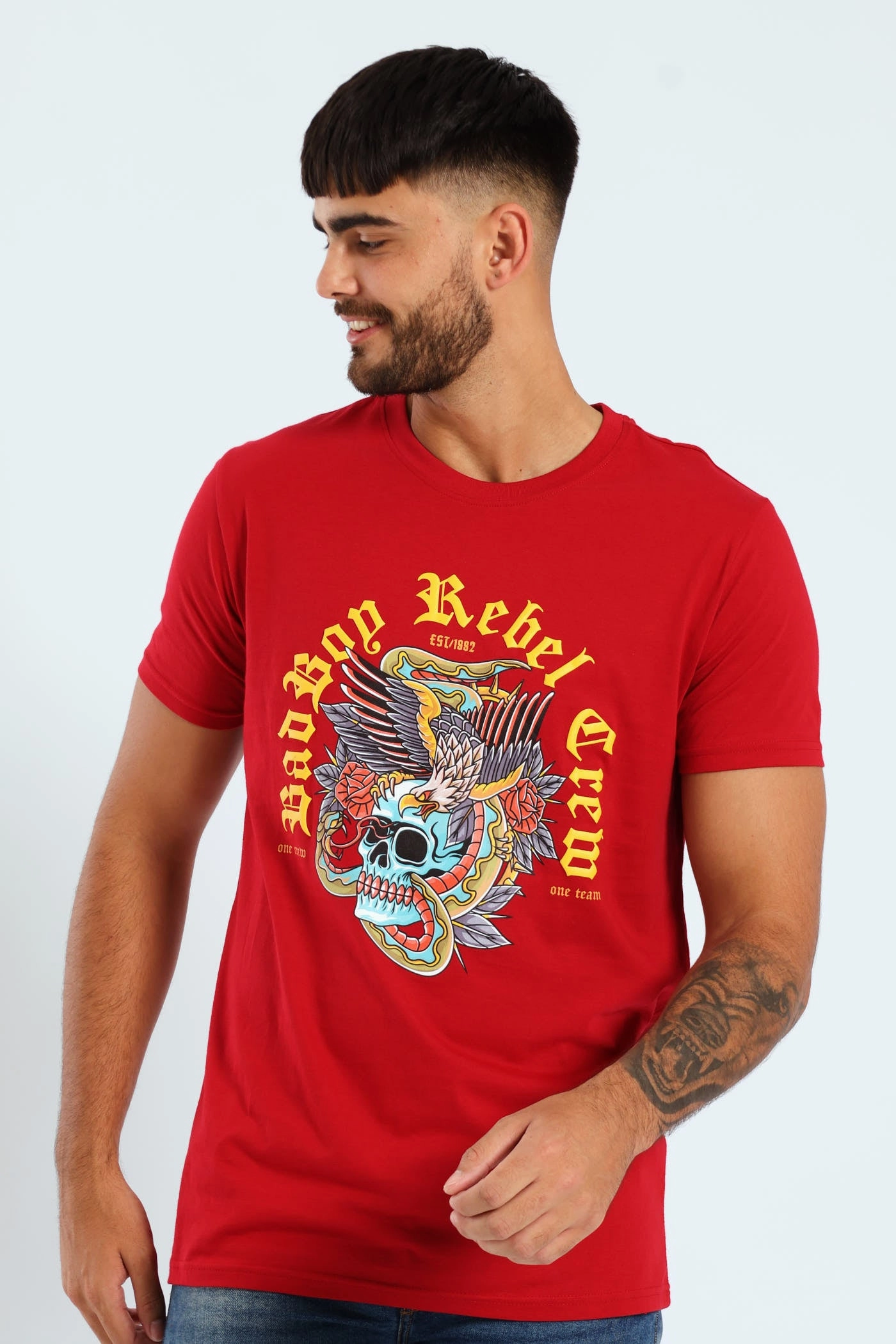 Rebel Tee - Red High Density Knit