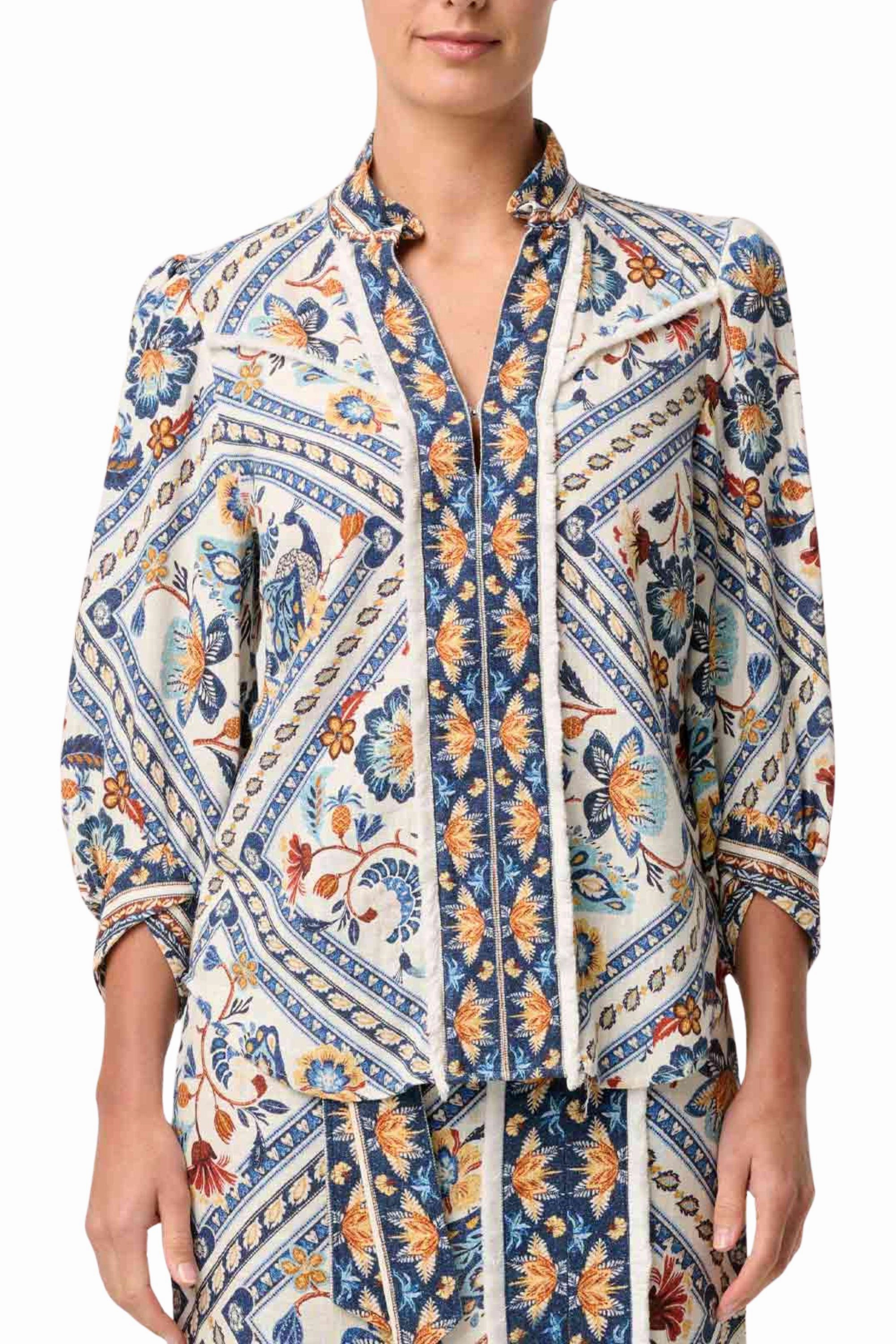 Flexible Shoulder Construction ALEXIS LINEN SHIRT - OW22006