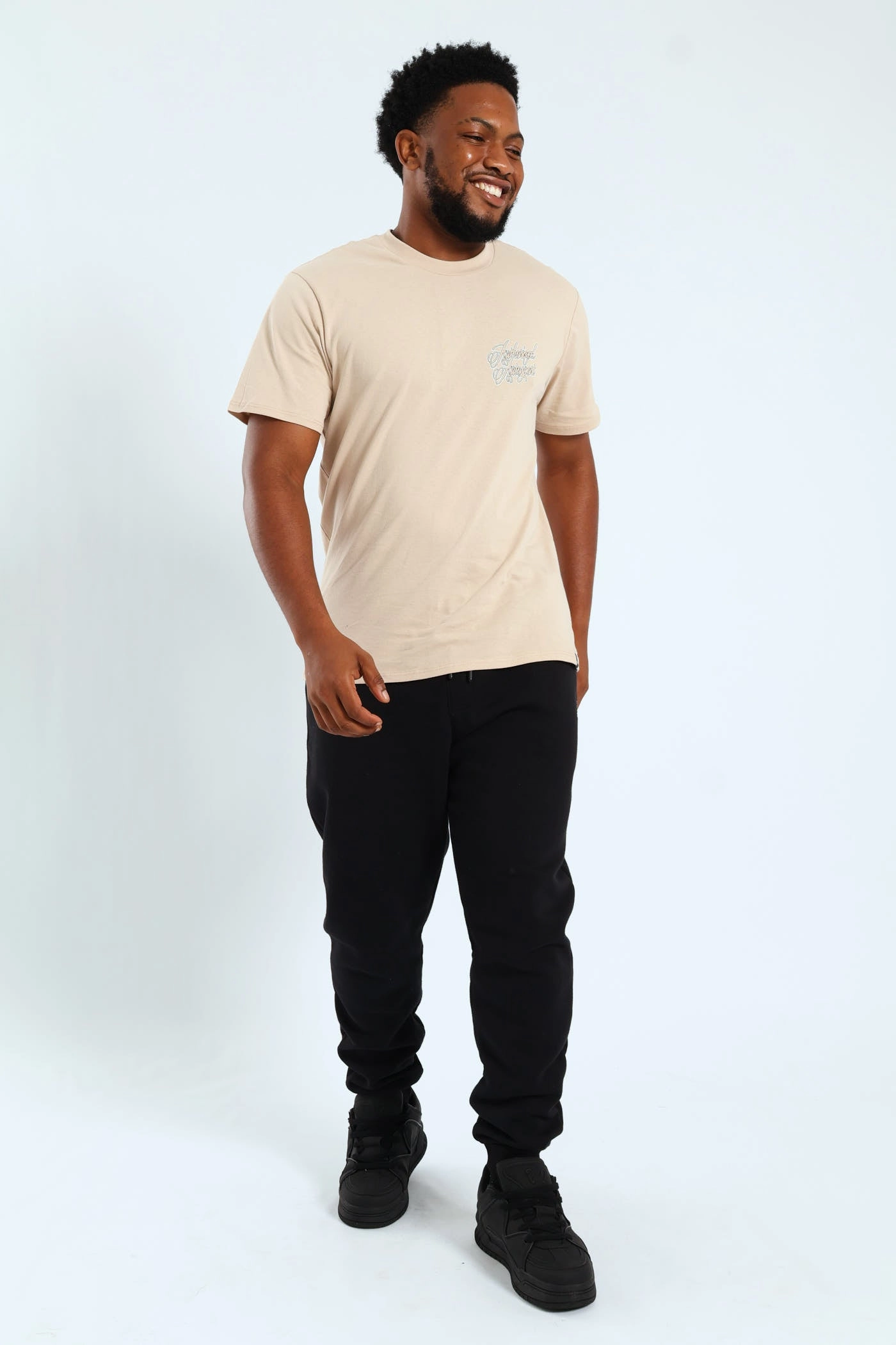 Authorized Front & Back Printed Tee - Stone Gym workout