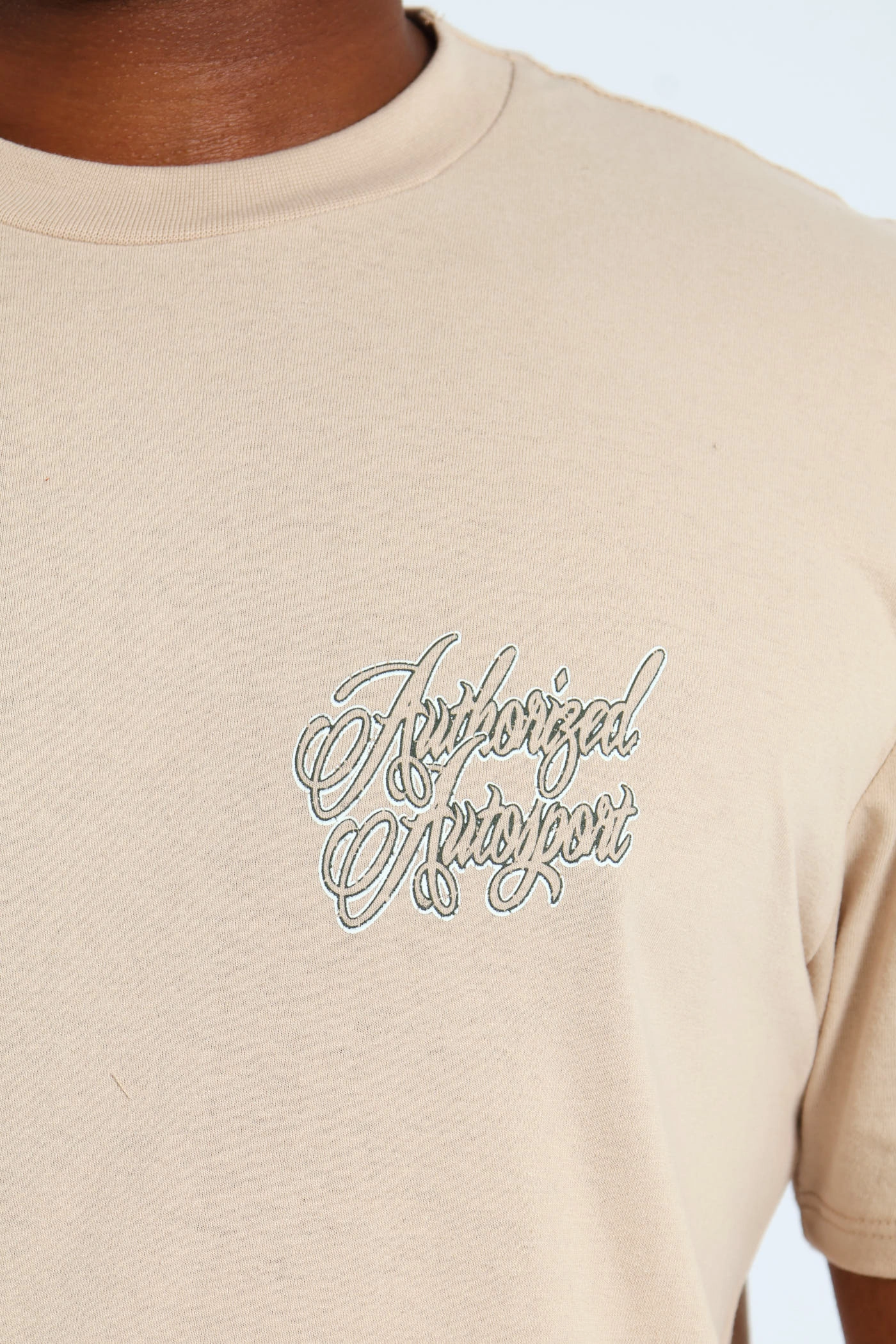 Thermal Regulating Layer AllSeasonWear Authorized Front & Back Printed Tee - Stone