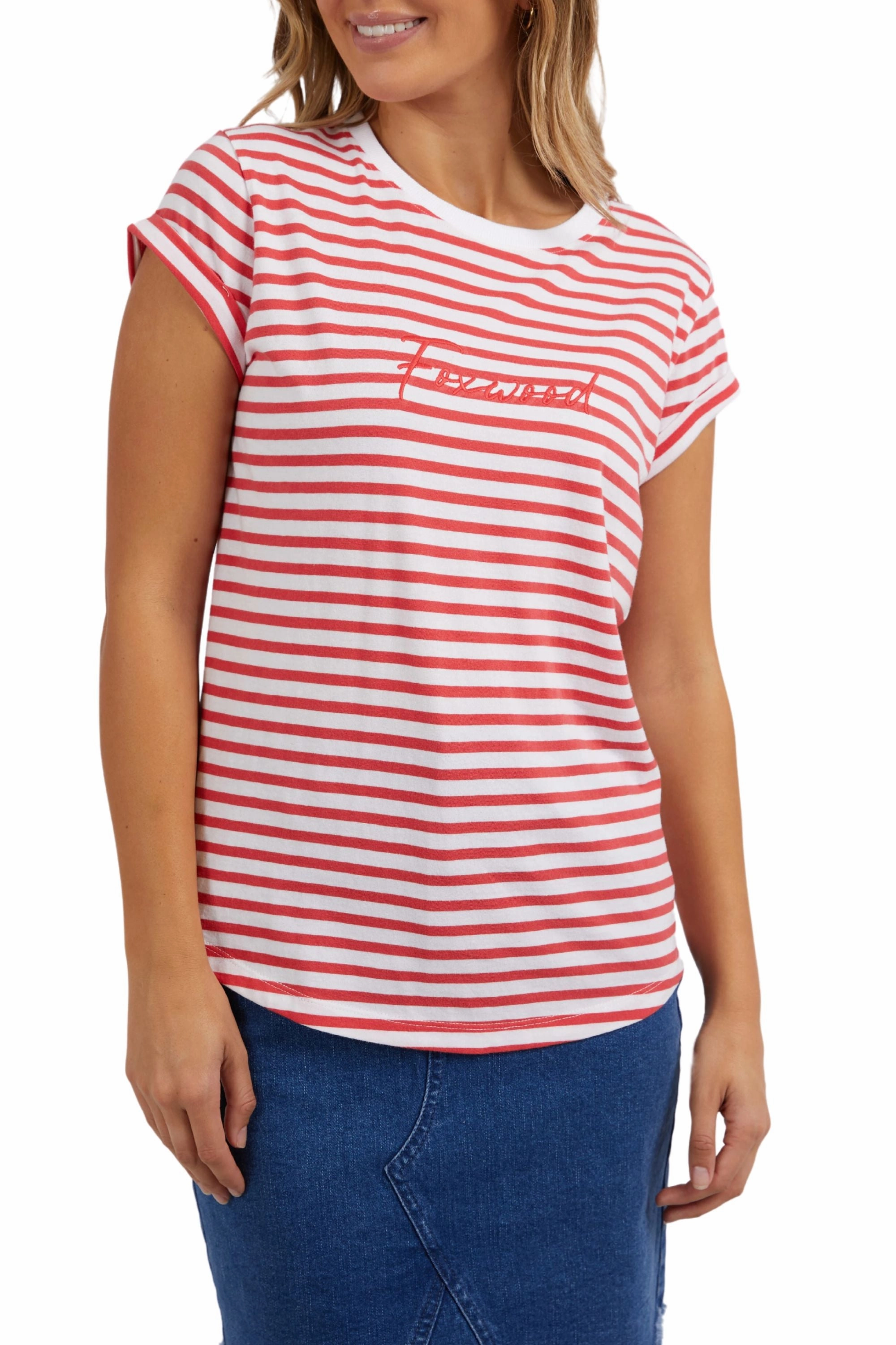 SIGNATURE STRIPE TEE - 55X0236 Minimalist purity UltraLightweight