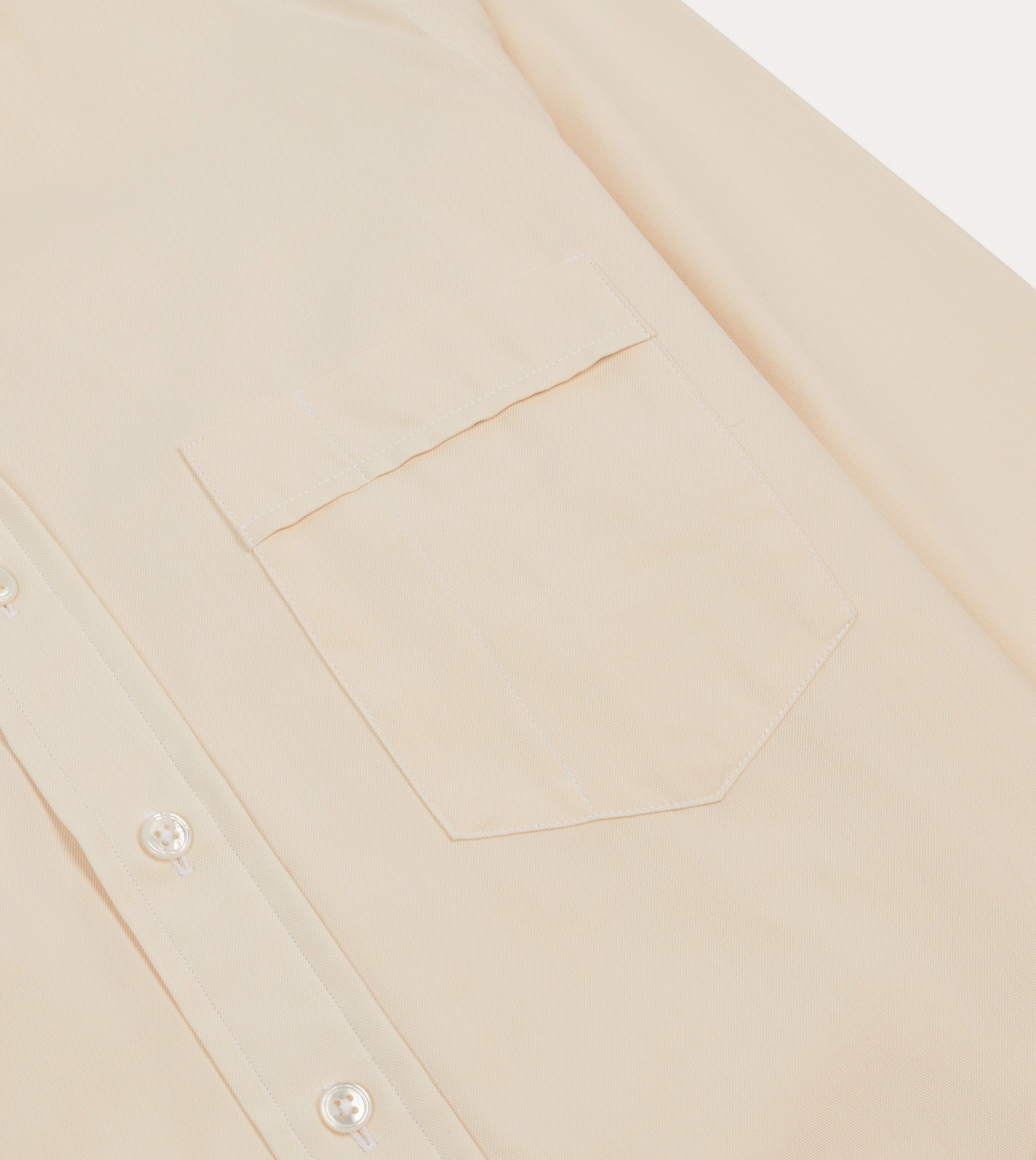 Retro Vibe Gradient effect Ecru Pinpoint Oxford Cotton Cloth Button-Down Shirt