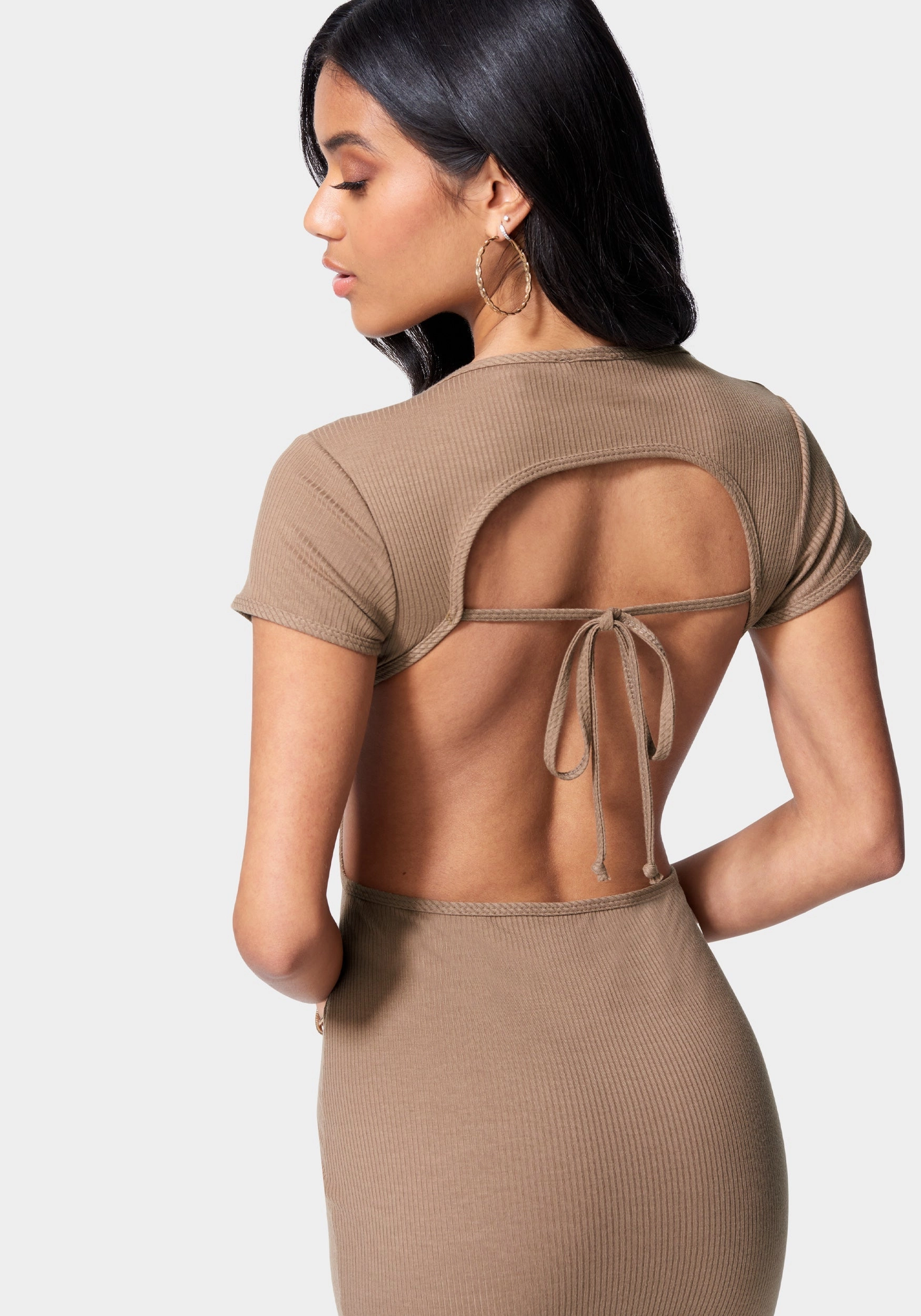Open Back Mini Dress Daily Favorite