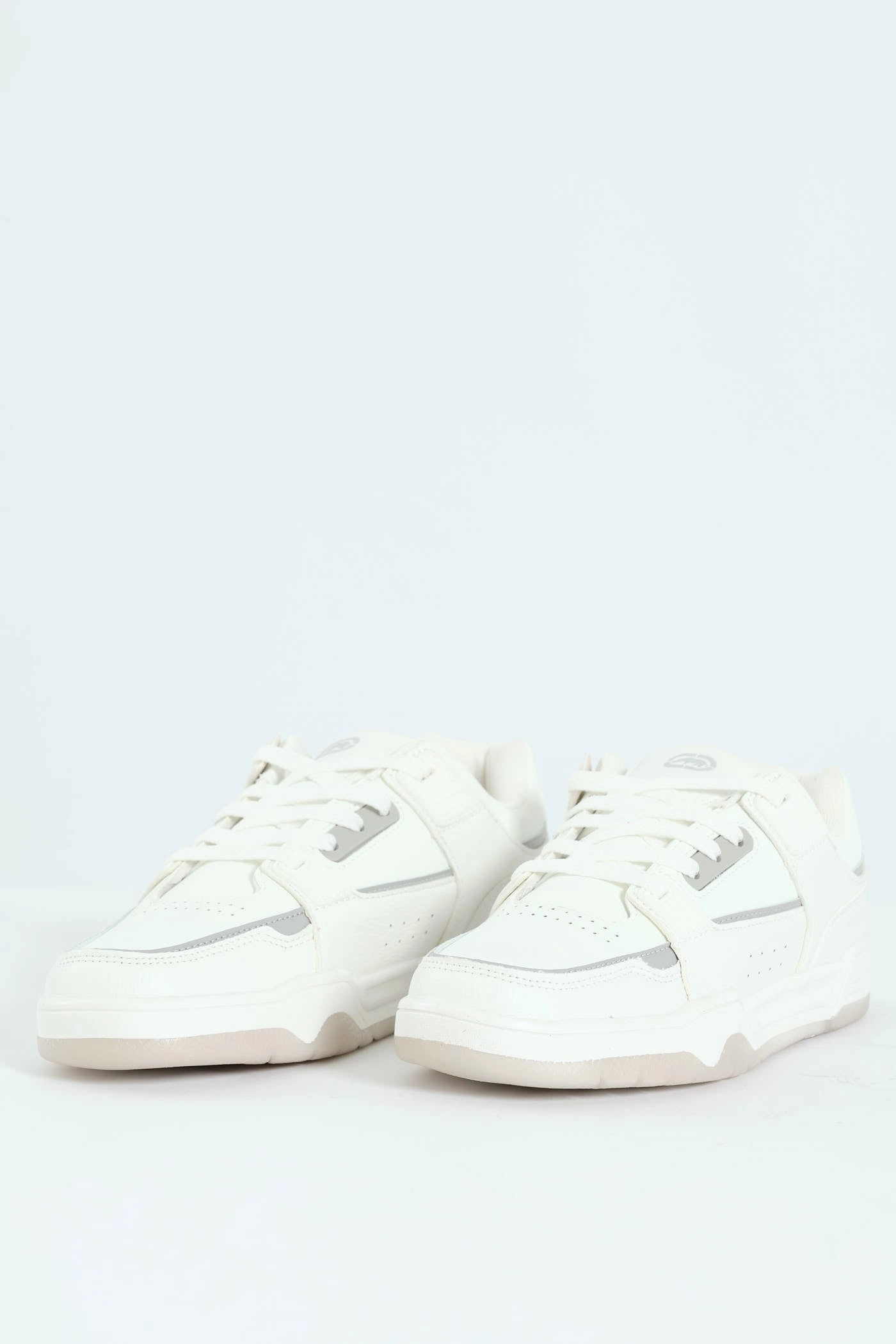 Enhanced Flex Zones Panelled Detail Sneaker - White