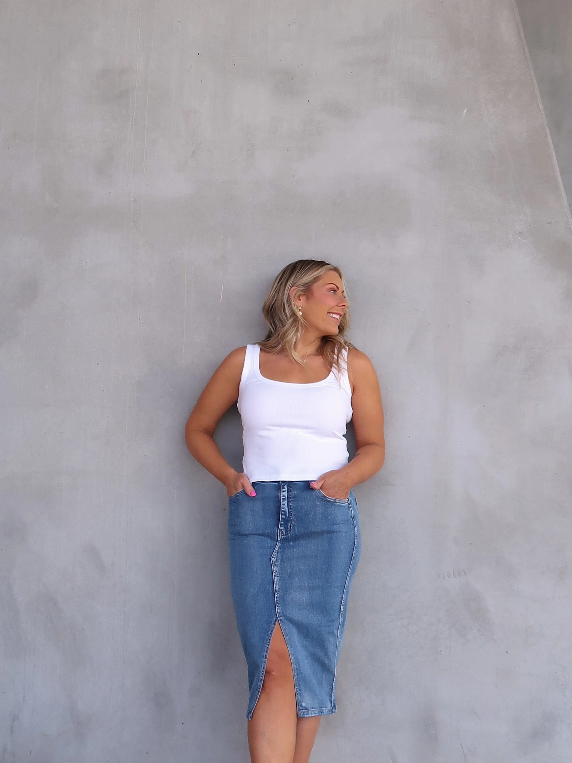 Smart Fit Chill Feel Alora Denim Skirt