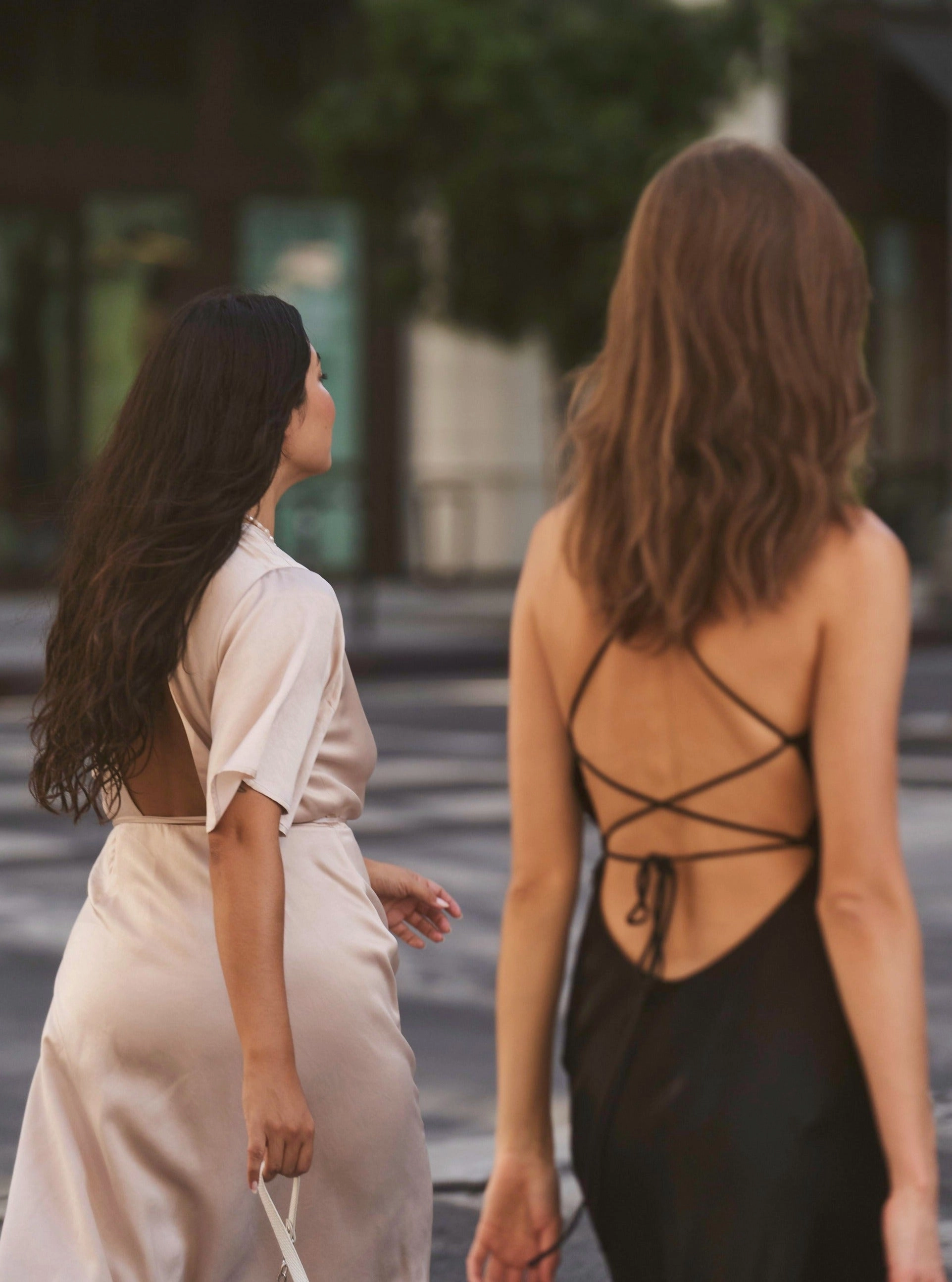 Camille Dress - Black Layered Form Sleek Touch