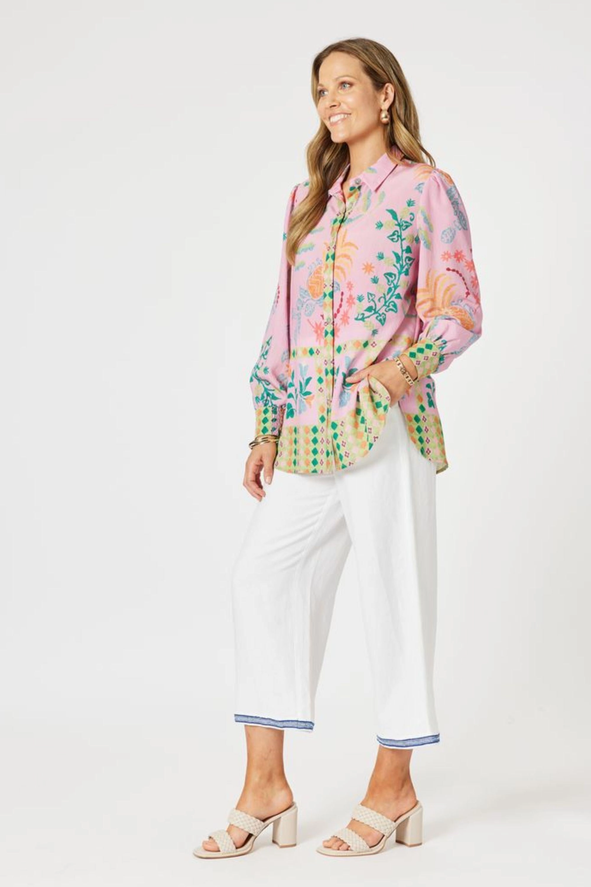 High Street Fashion MARDI GRAS PRINT SHIRT - 47982HV
