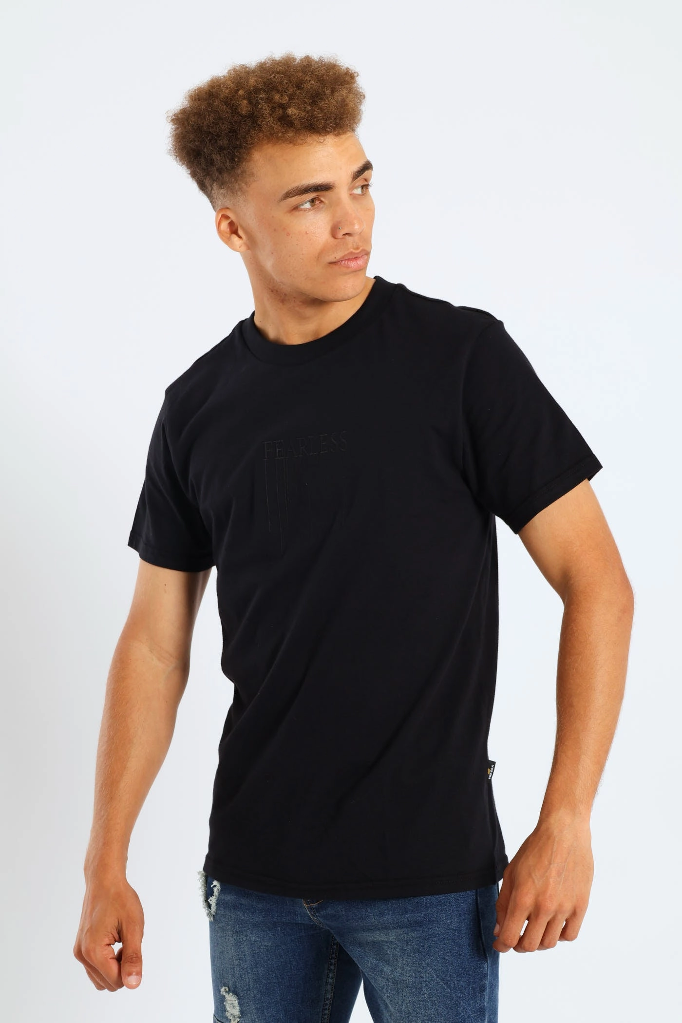 Embroidery Tee - Black Easy to Style