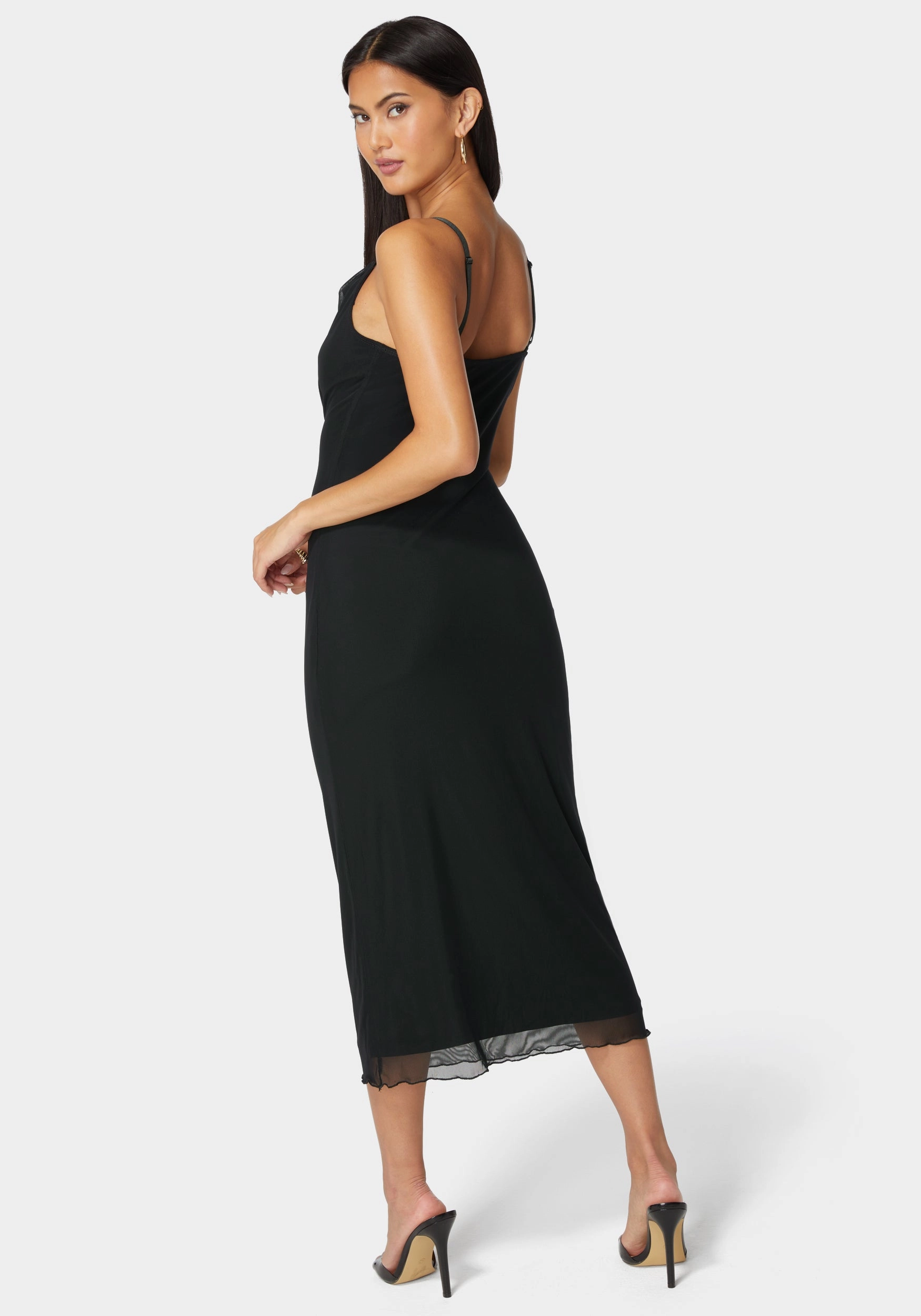 Emma Mesh Maxi Slip Dress Vibrant Tone