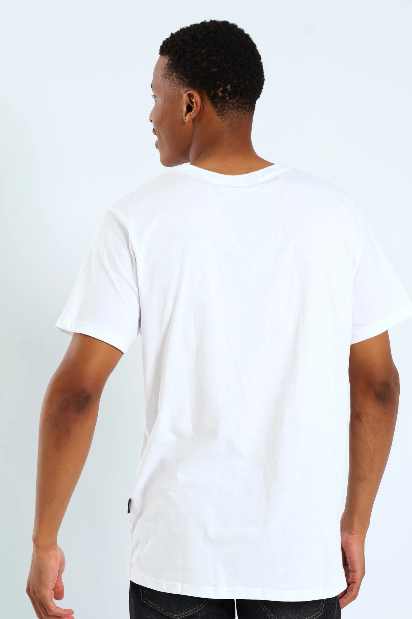 Basic Print Tee - White skinny but not tight MinimalistStitching