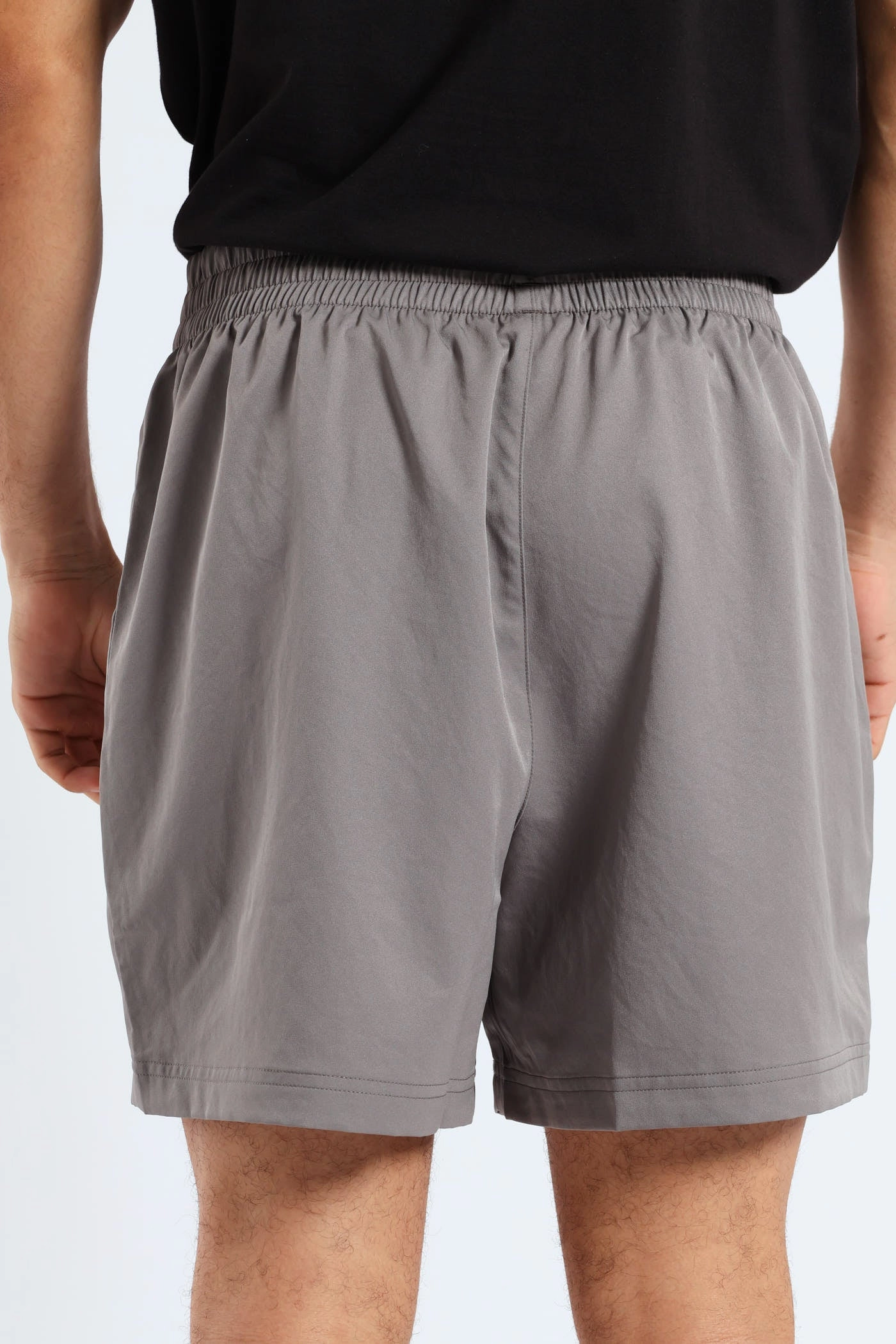 Quick Comfort Fit Essential 5" Woven Shorts - Grey Flexi wear