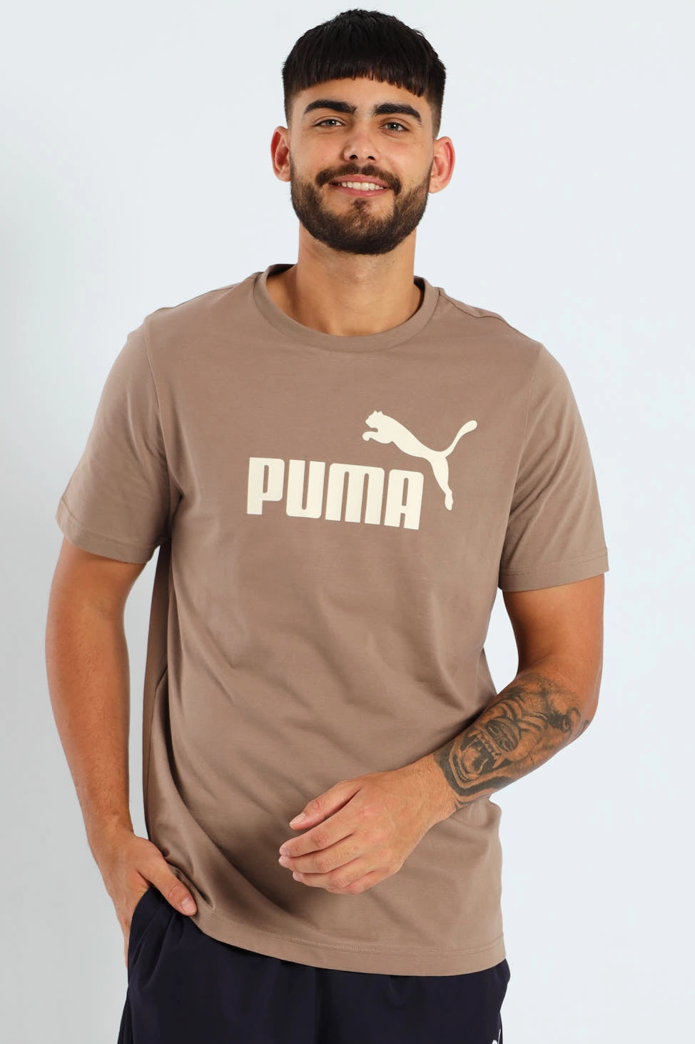 Sports Apparel Essential No.1 Logo Tee - Taupe