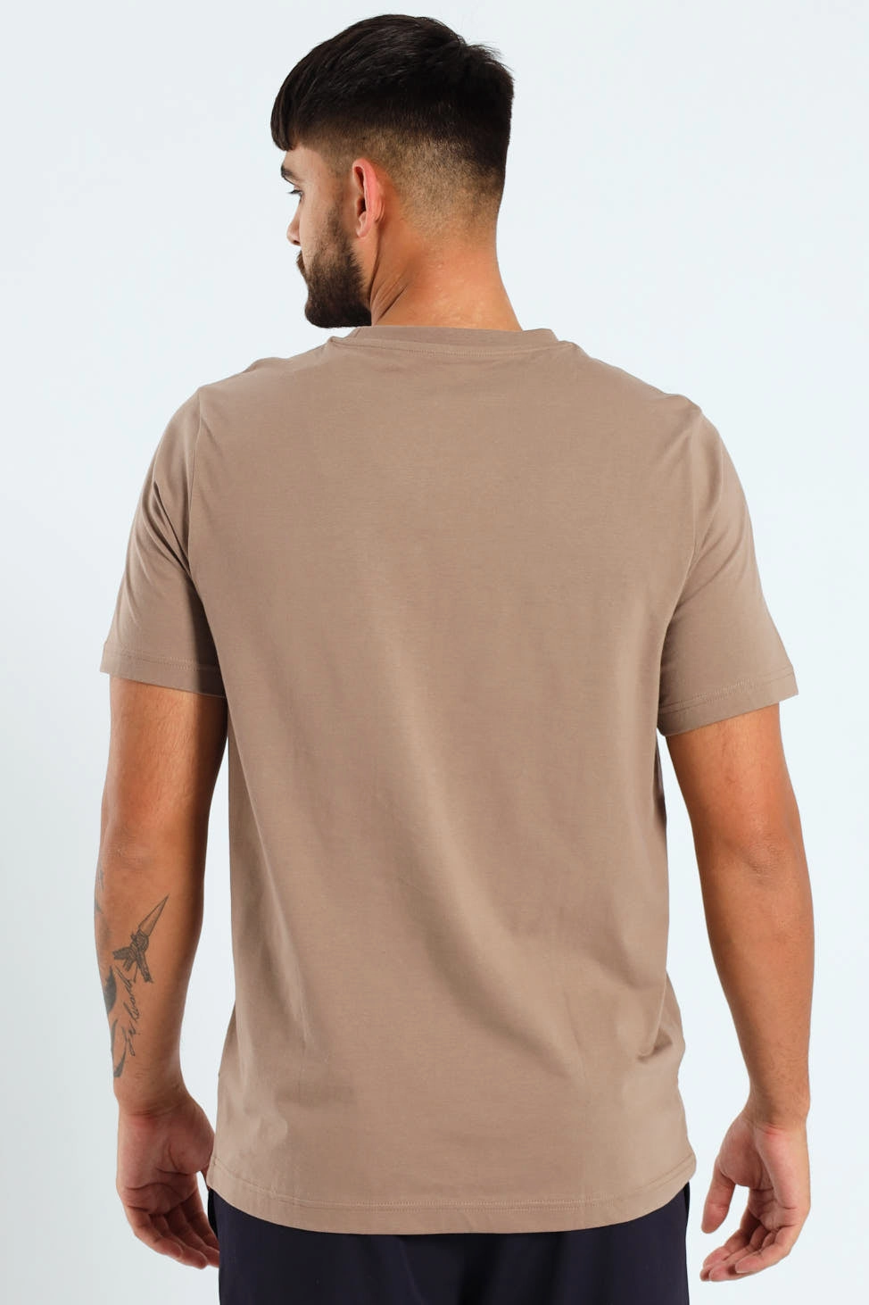 Everyday Essential Comfort Fit Essential No.1 Logo Tee - Taupe