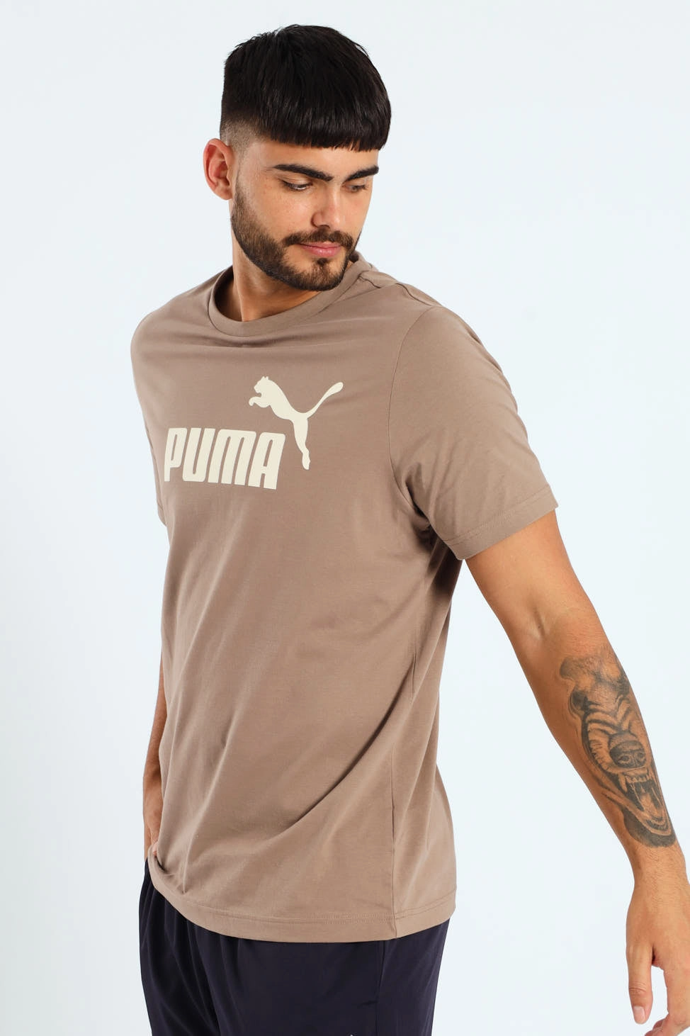 Essential No.1 Logo Tee - Taupe Minimal Trend