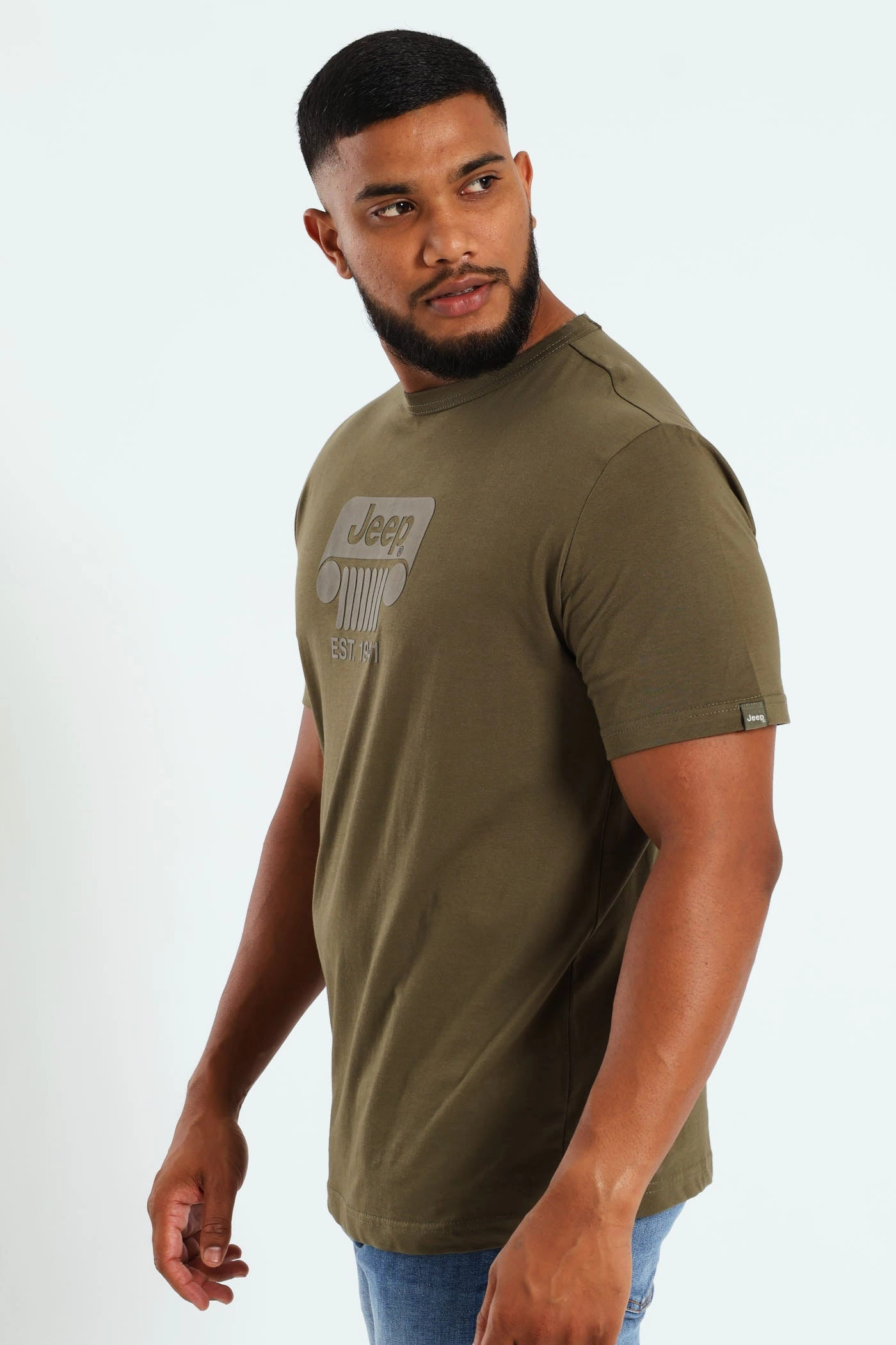 Essential Organic Logo Tee - Olive Versatile Wardrobe Piece