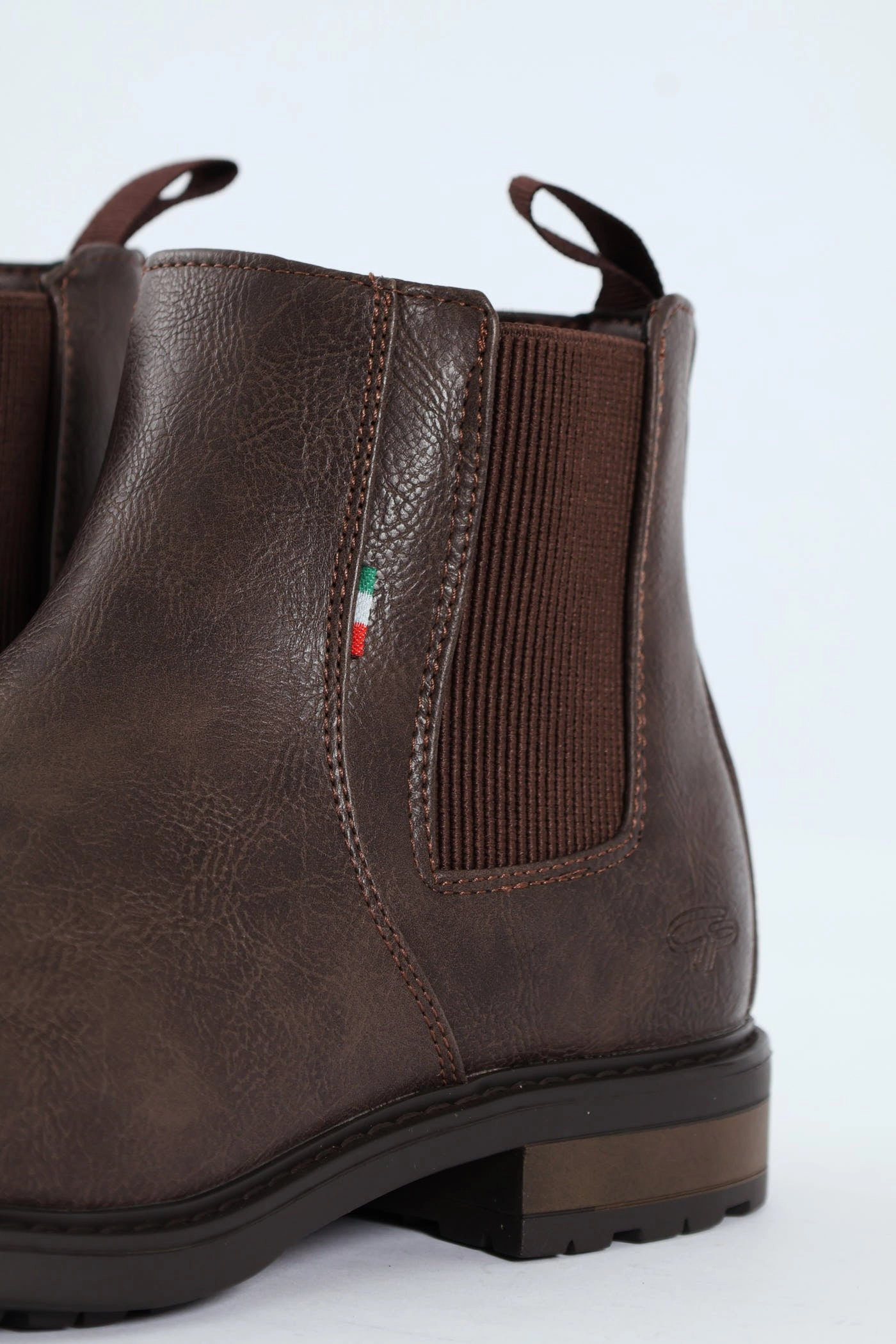 Ethan Pebbled Pu Elastic Gusset Chelsea Boot - Brown Anti Odor Stylish Explorer