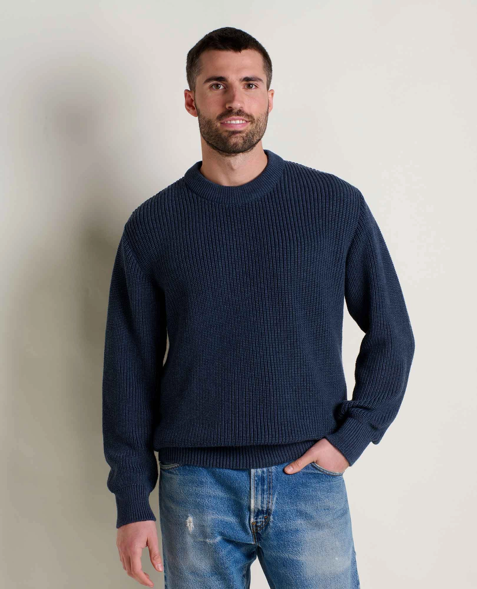 Resilient Stretch Fabric Warm Hug Butte Crew Sweater