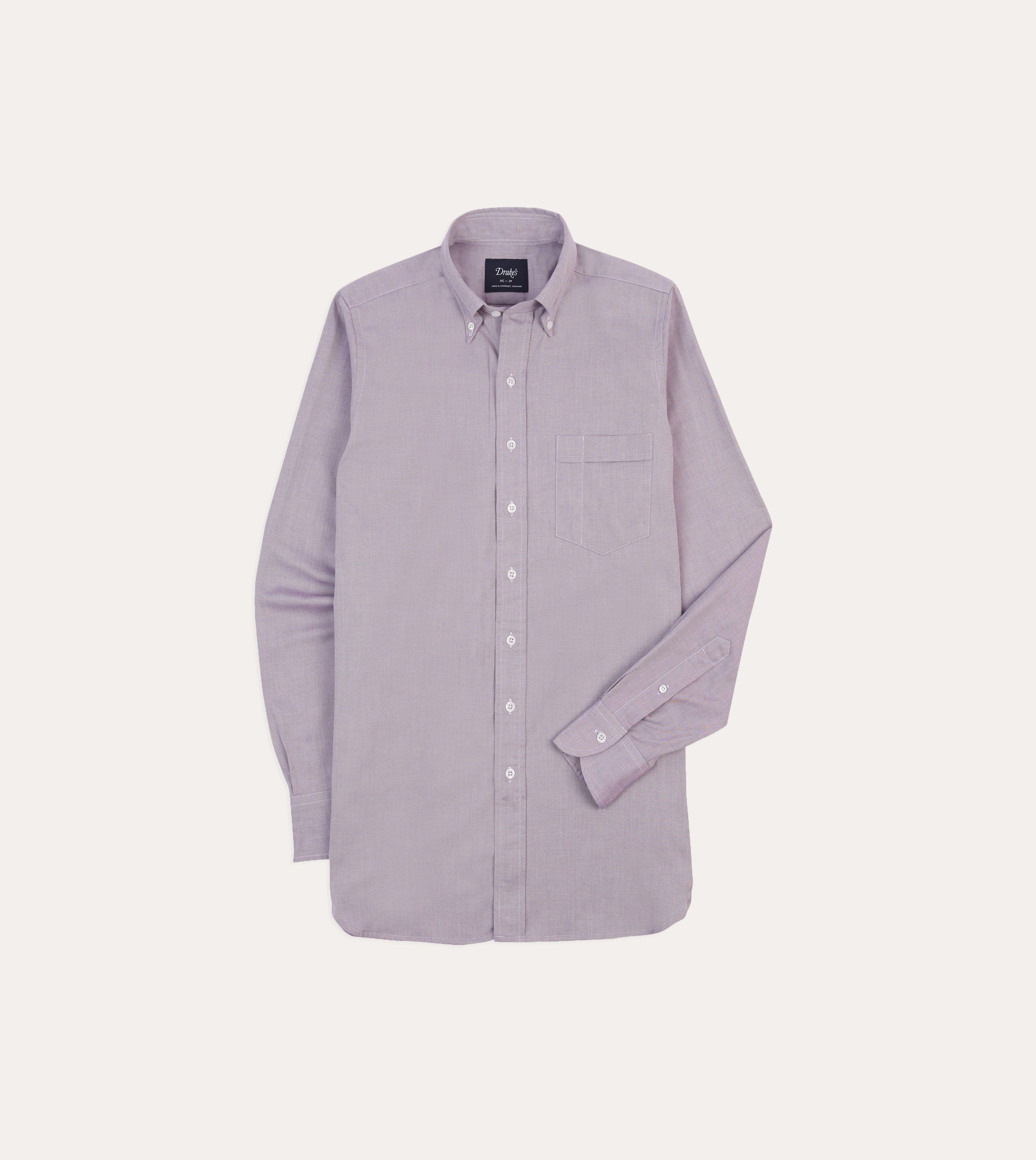 Creative Professional Lilac Pinpoint Oxford Cotton Cloth Button-Down Shirt