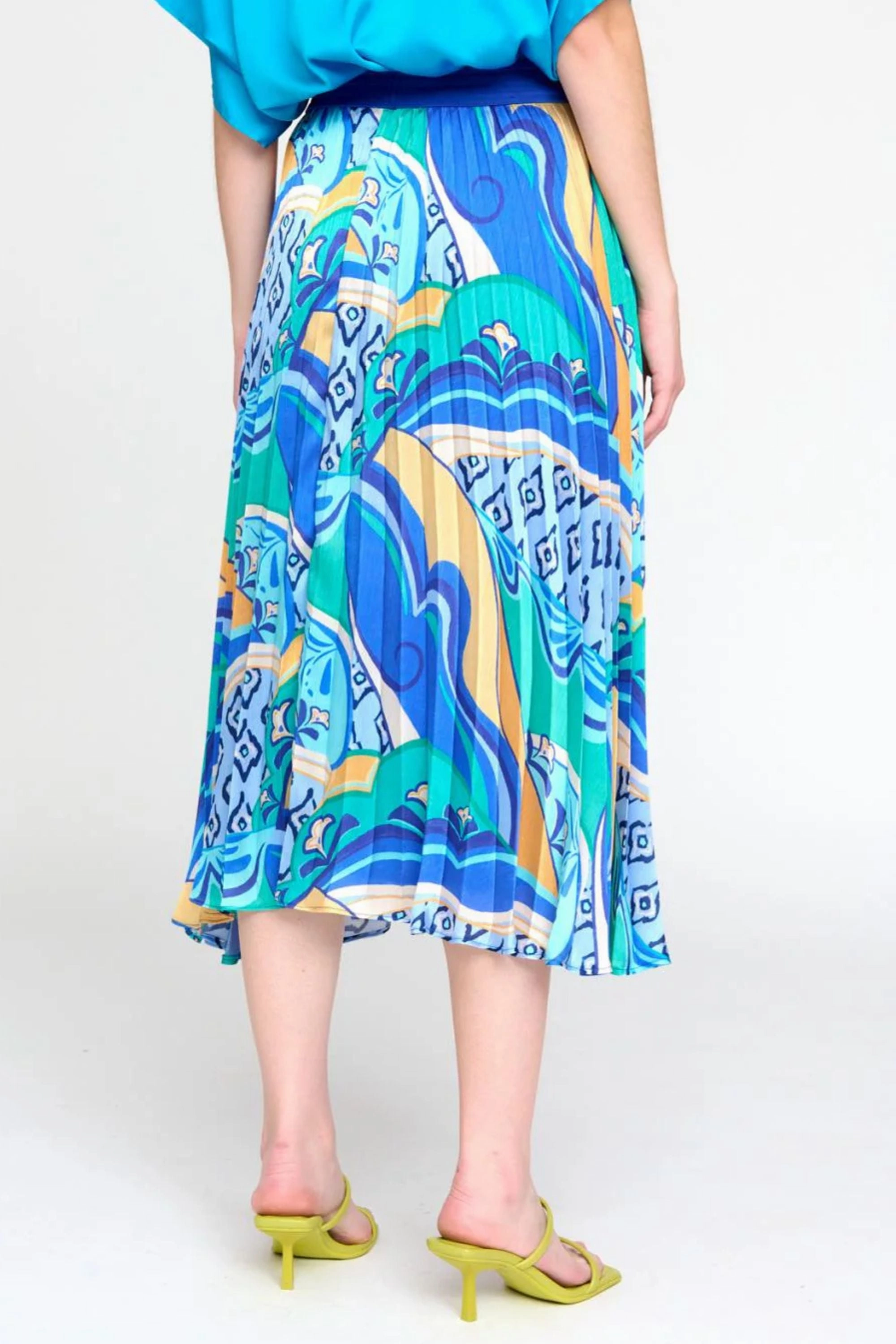 CHECENA PRINT SKIRT Quick Fit