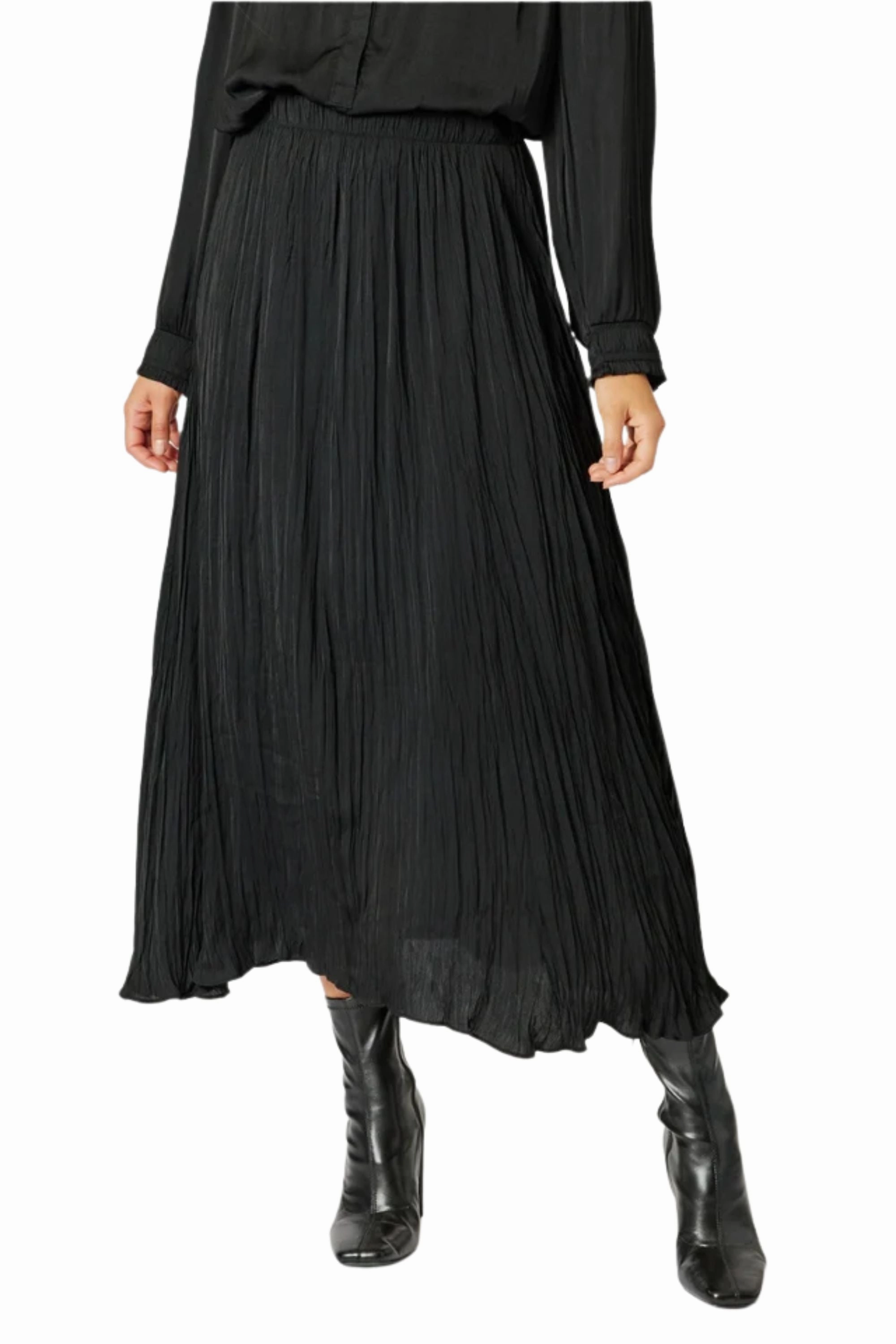 Drawstring closure LUXE CRUSHED SKIRT - 47069HV