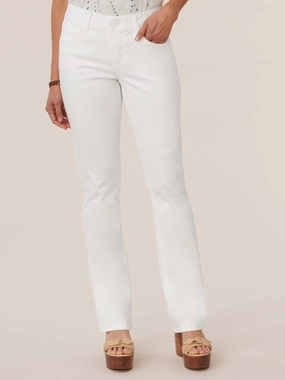 Smooth Minimalist Base Look "Ab"solution? Itty Bitty Bootcut White Jeans