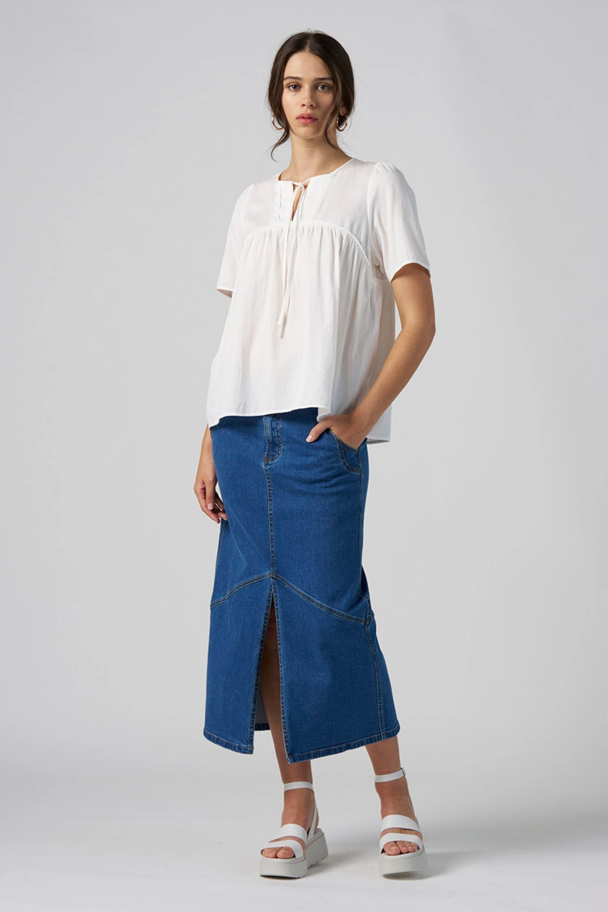 Coordinated Set MOTO DENIM SKIRT - MS1342