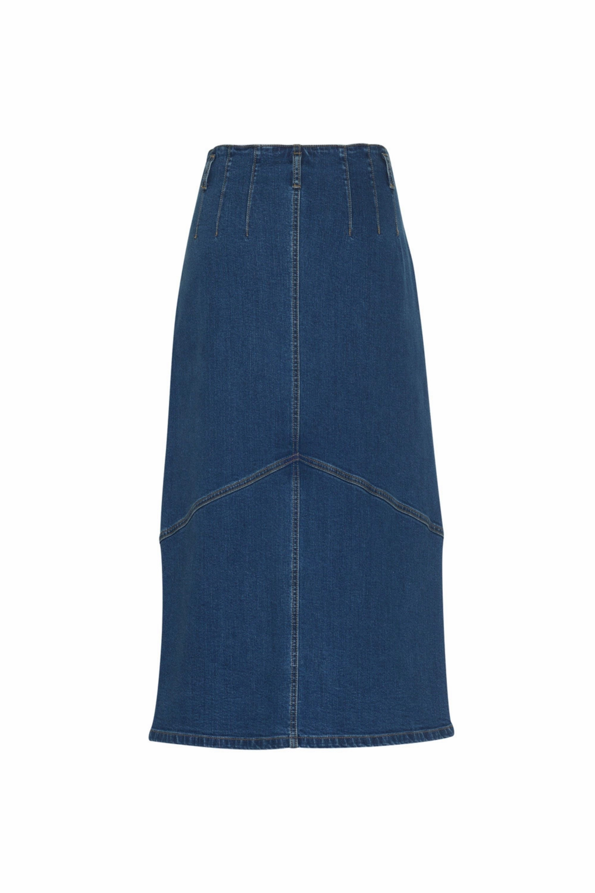 MOTO DENIM SKIRT - MS1342 Gentle Wear Innovative Fabric