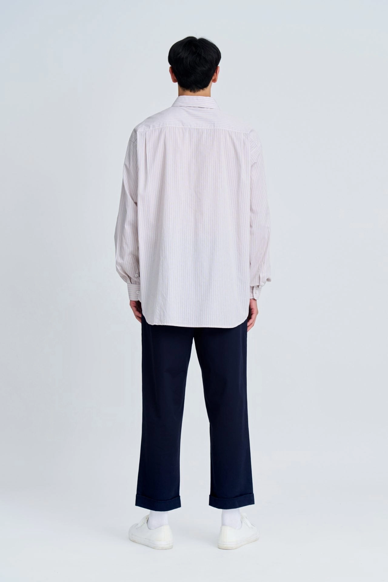 Oversized Striped Shirt [AT] Relaxed Outfit Sporty Chic