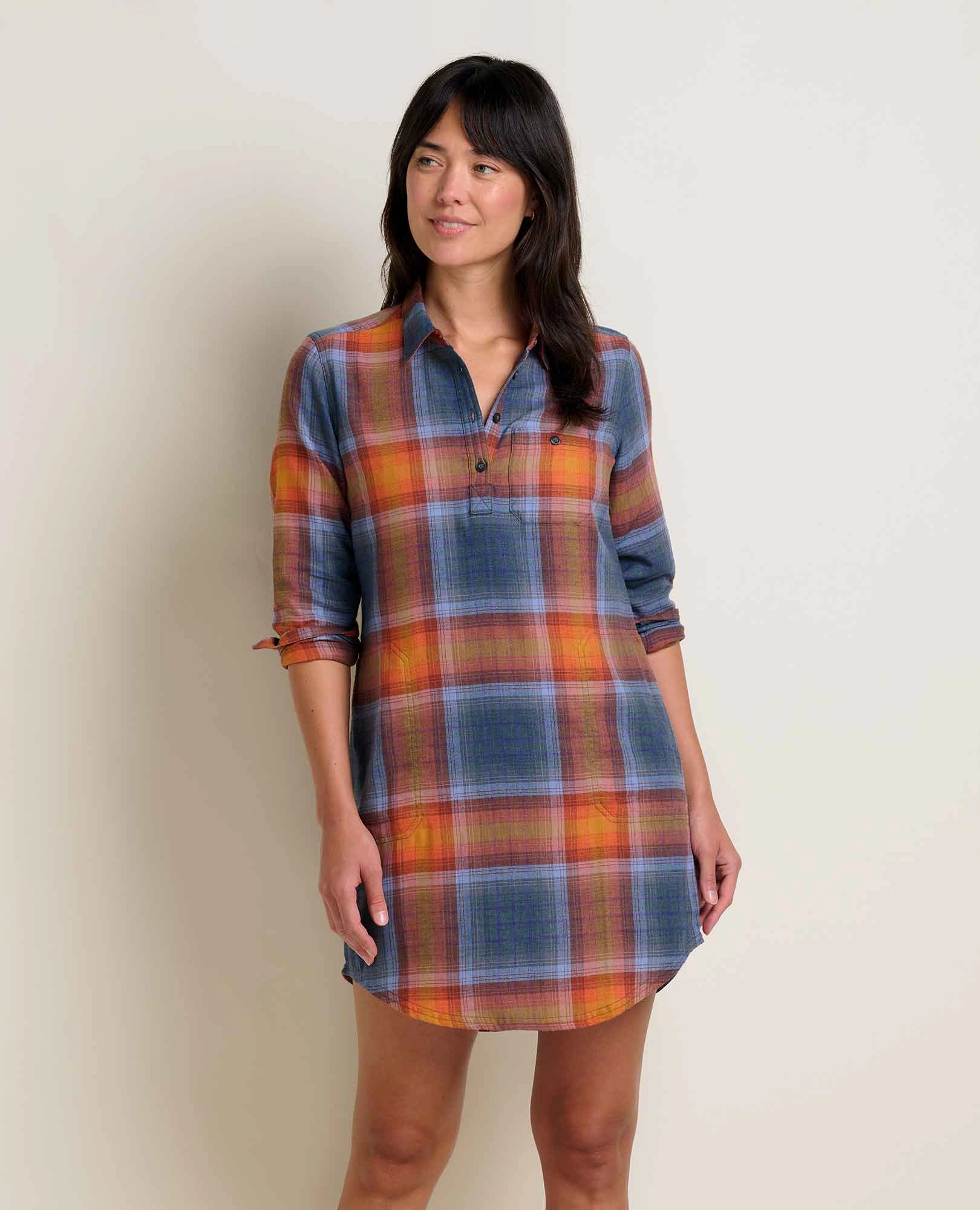 Re-Form Flannel Shirtdress Outfit Boost Flow Ready