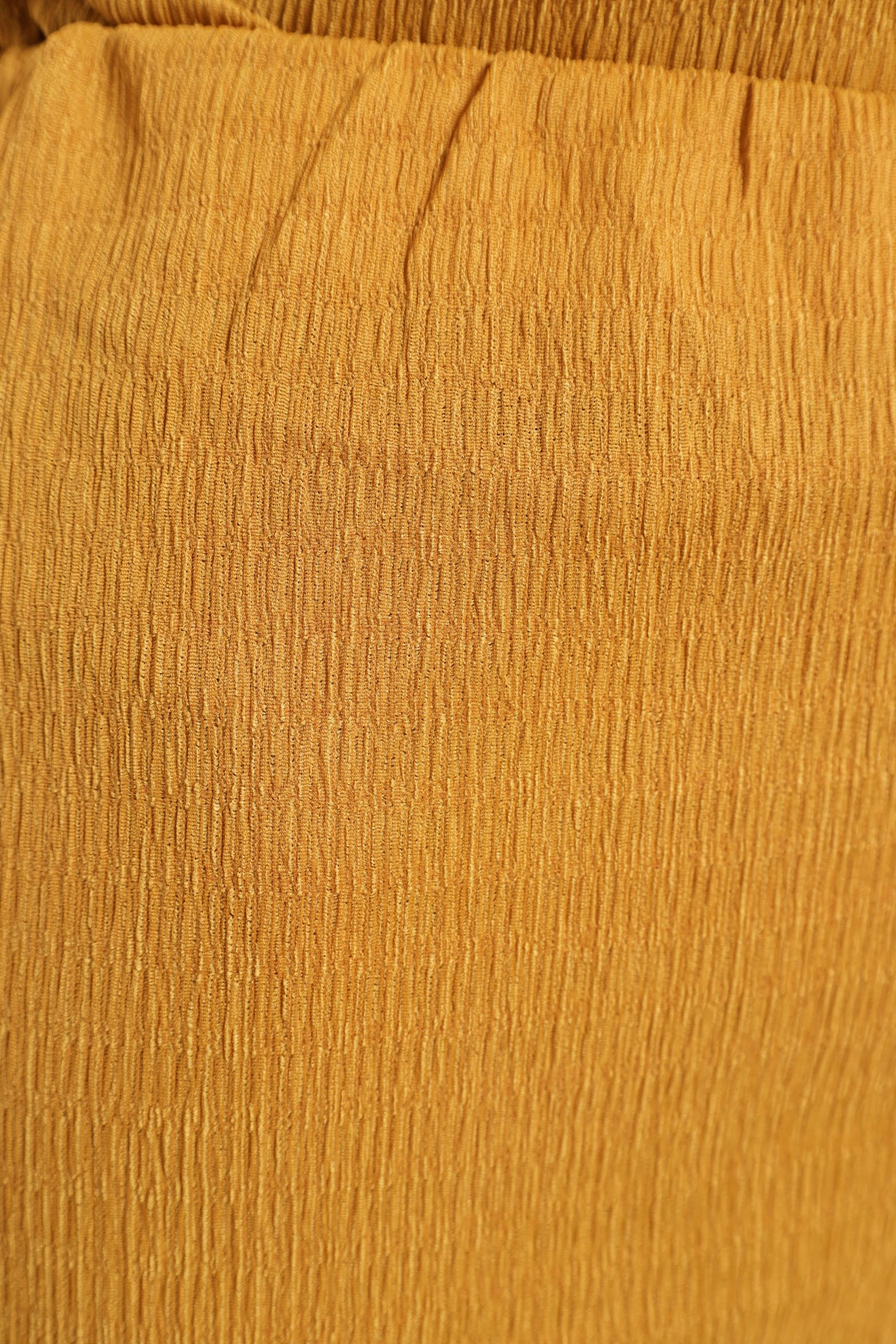 Pull-On Crinkle Wide Leg Pant - Ochre Fashionable Waist