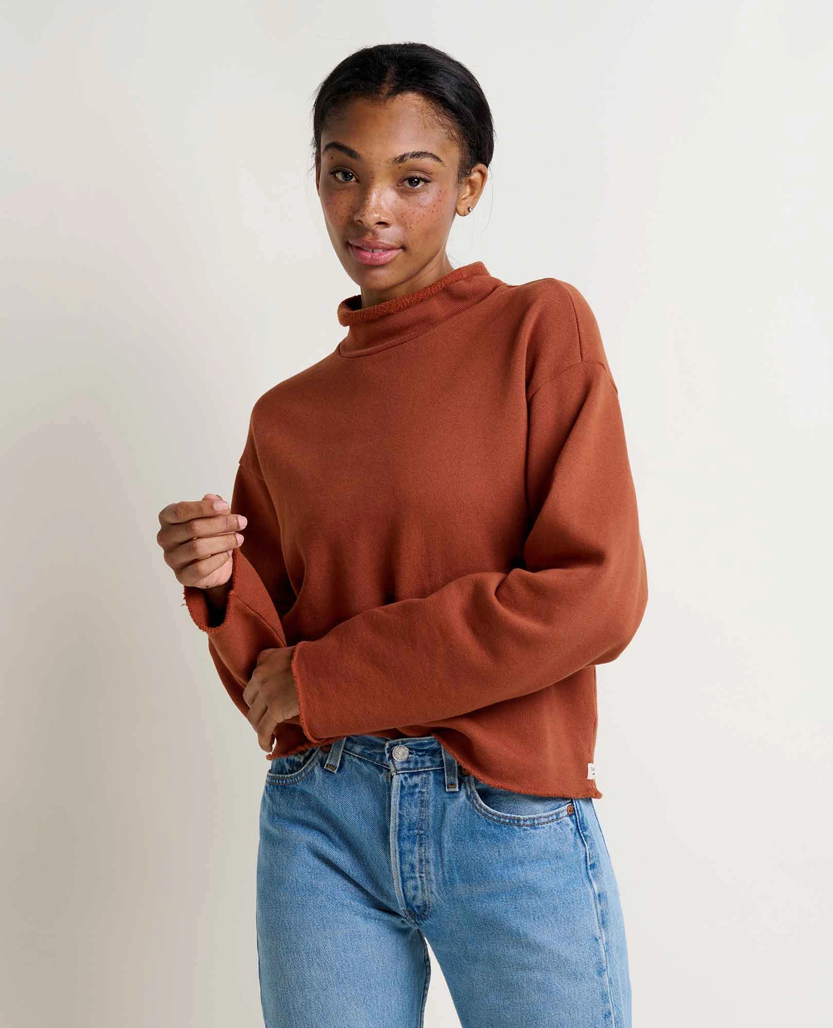 Fernscape Roll Neck Pullover Reinforced Shoulder Seams Versatile Design