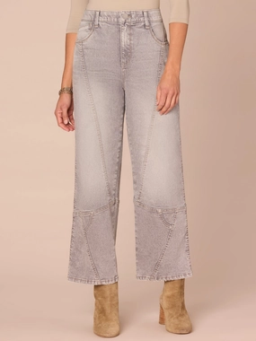 Trend Neutral "Ab"solution? Skyrise Relaxed Straight Leg Jeans with Front Seams