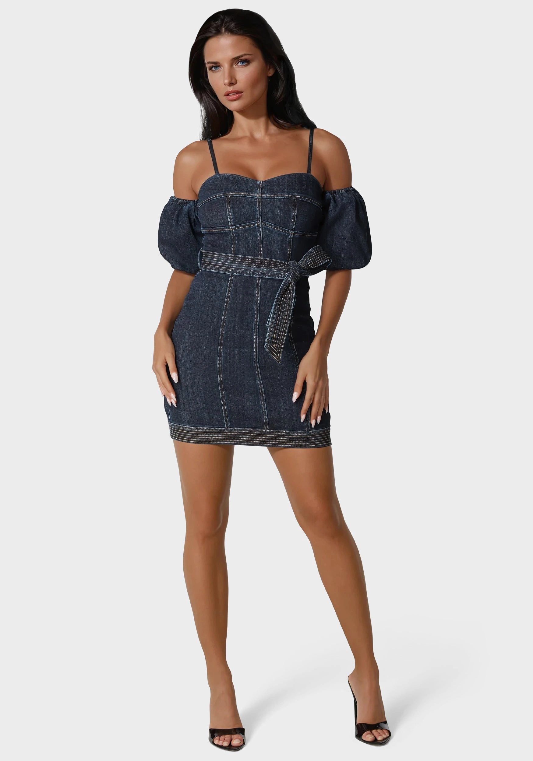 Fitted Denim Dress Timeless Soft