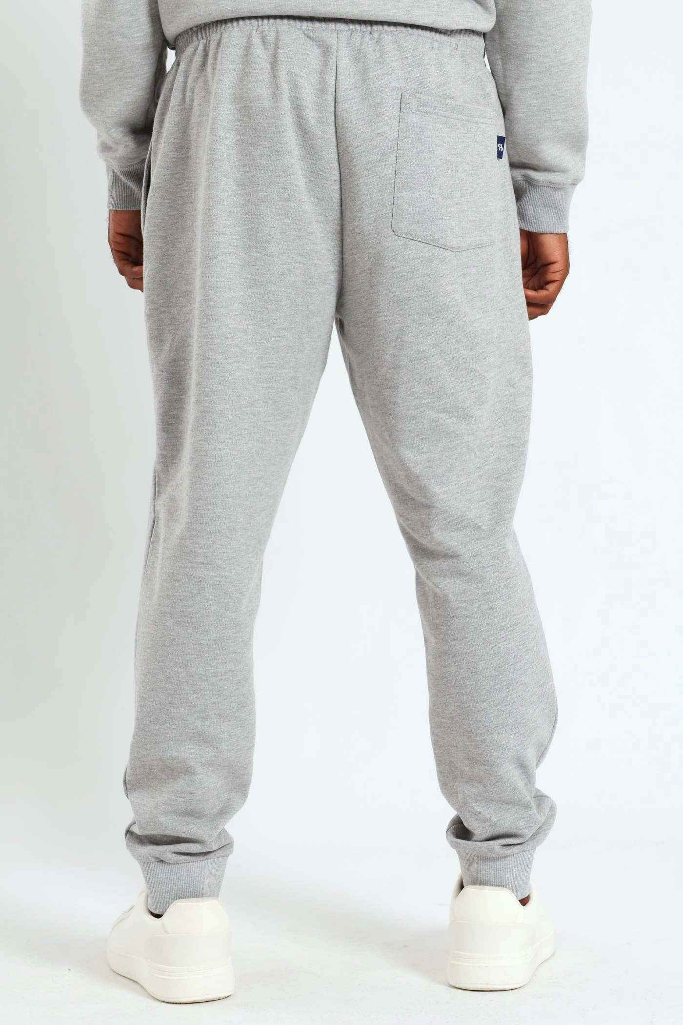 Fleece Jogger - Grey Melange Breathable Mesh Panels Sporty Function