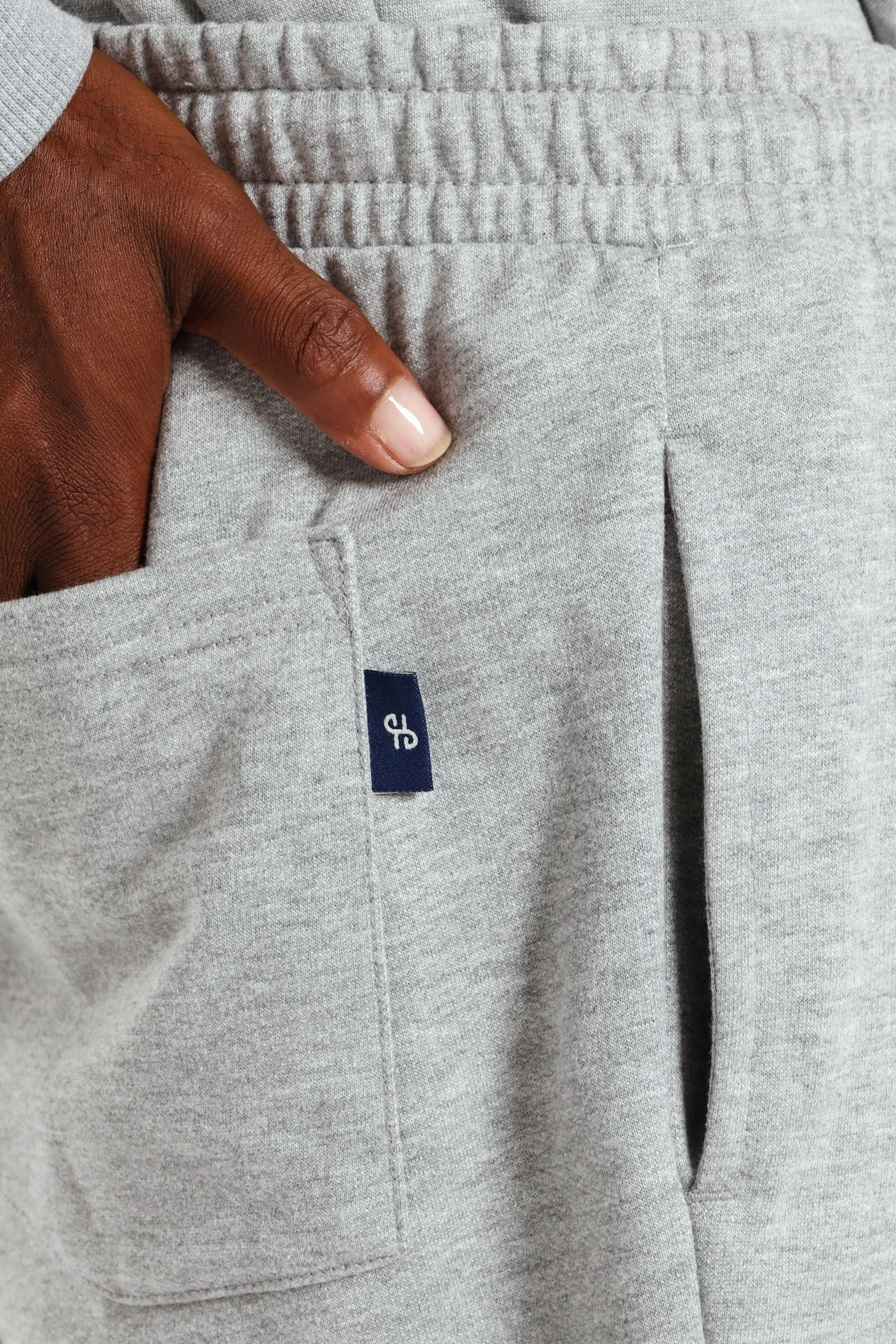 Fleece Jogger - Grey Melange Stylish Cut