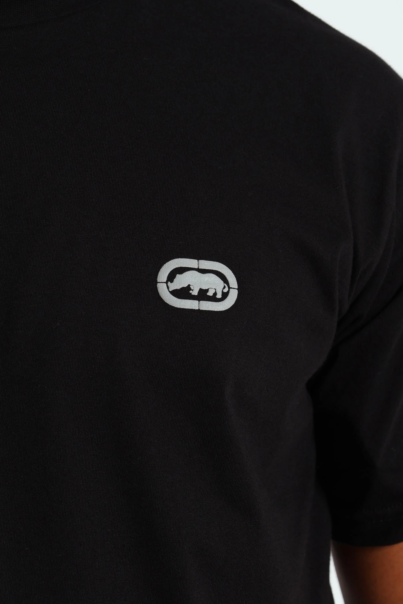 Garment Washed Texture Casual Comfort Look Never Out Tee - Black