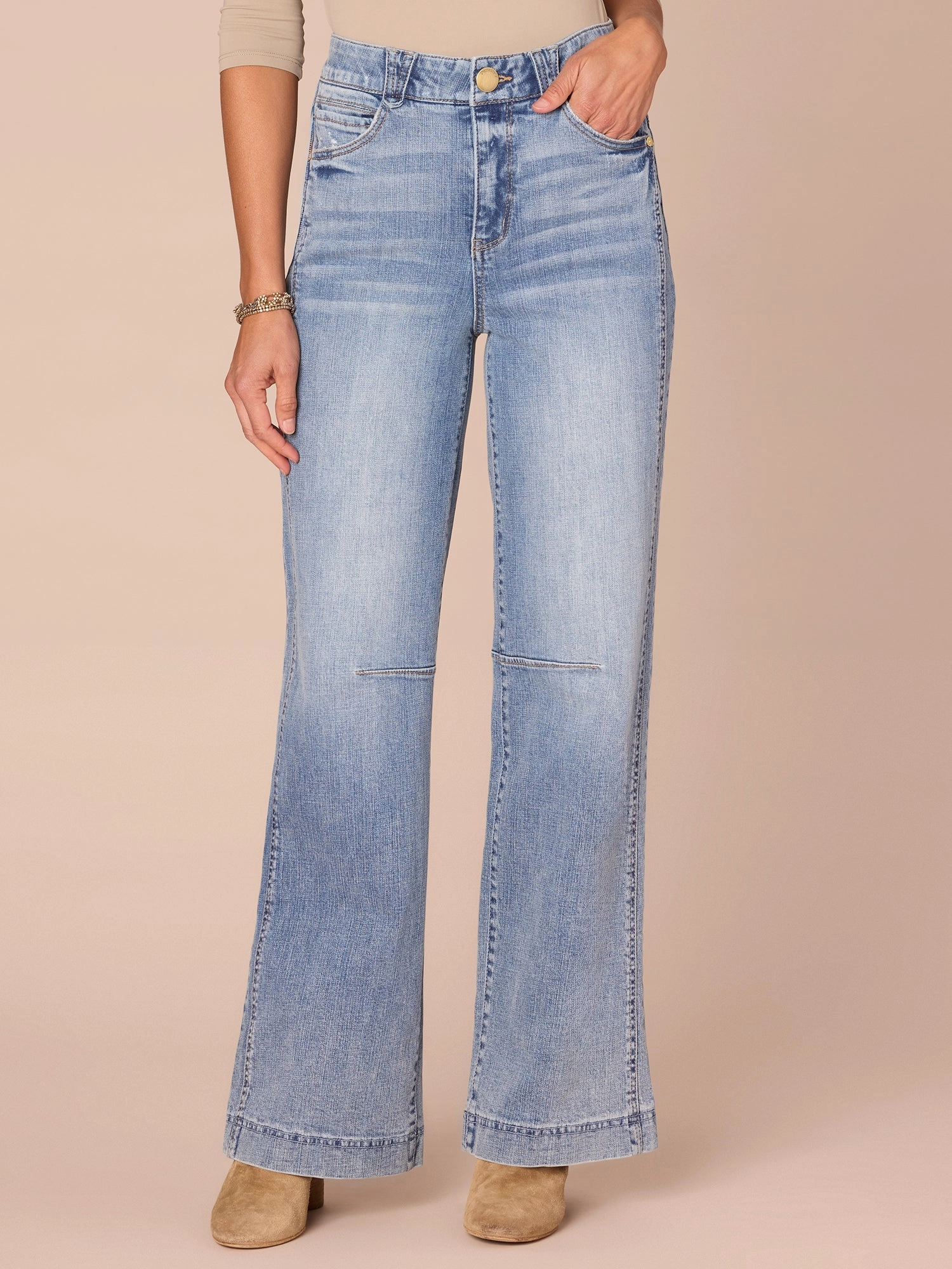 Casual Musthave "Ab"solution? Skyrise Round Up Double Side Seam Wide Leg Tall Jeans