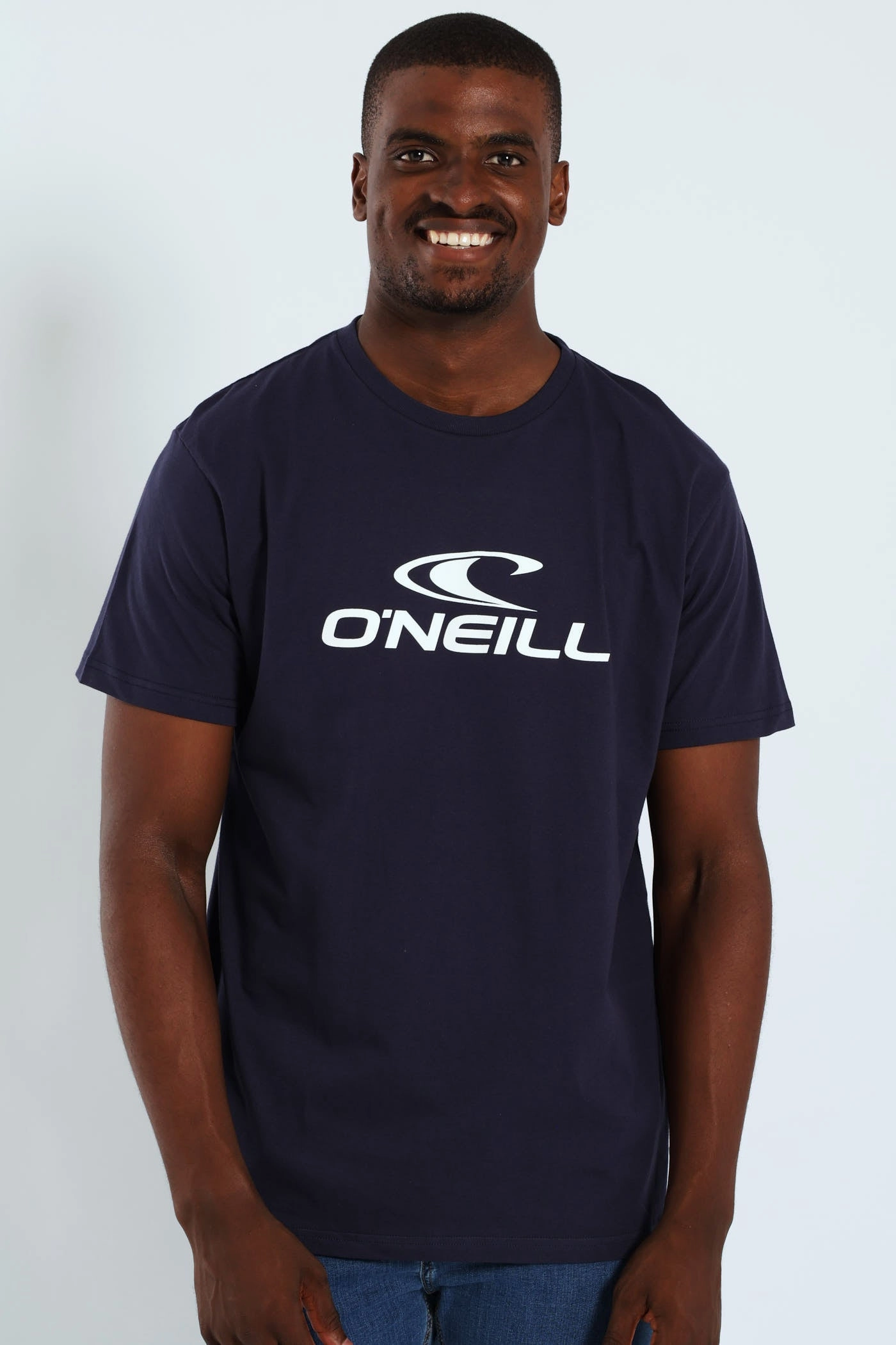 Pre Shrunk Cotton Locked Up Tee - Navy