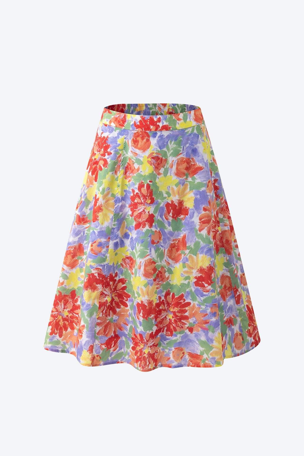 Abrasion resistant Clean Fit Floral Gathered Skirt - Mixed Florals [AT]