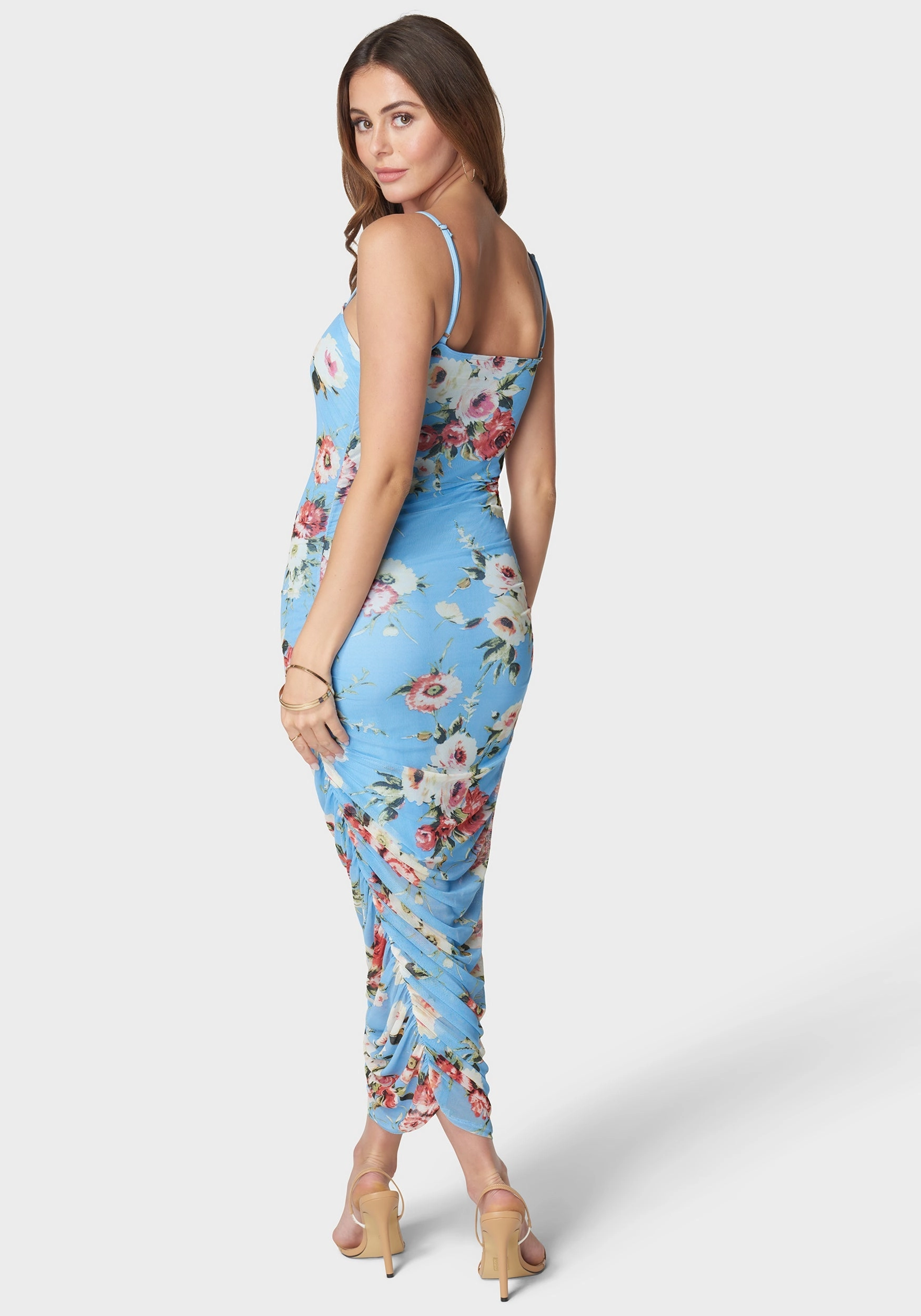 Day Outfit Easy Go Floral Tube Mesh Dress