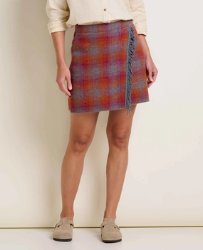 Performance Wear Flat Lay Collar Merino Heartfelt Wrap Skirt