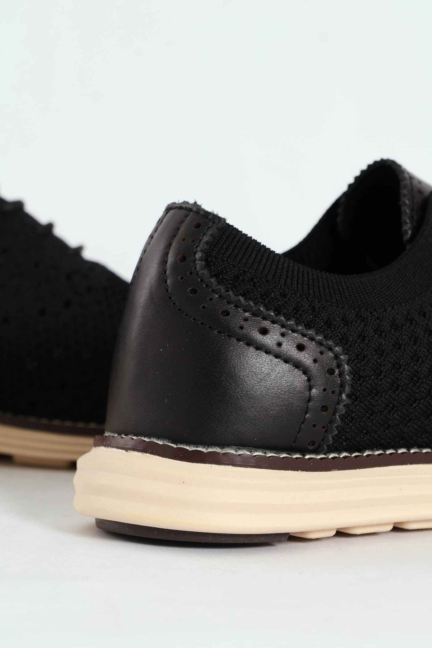 Flye Knit Smart Casual Lace Up Shoe - Black All weather Simple Shade