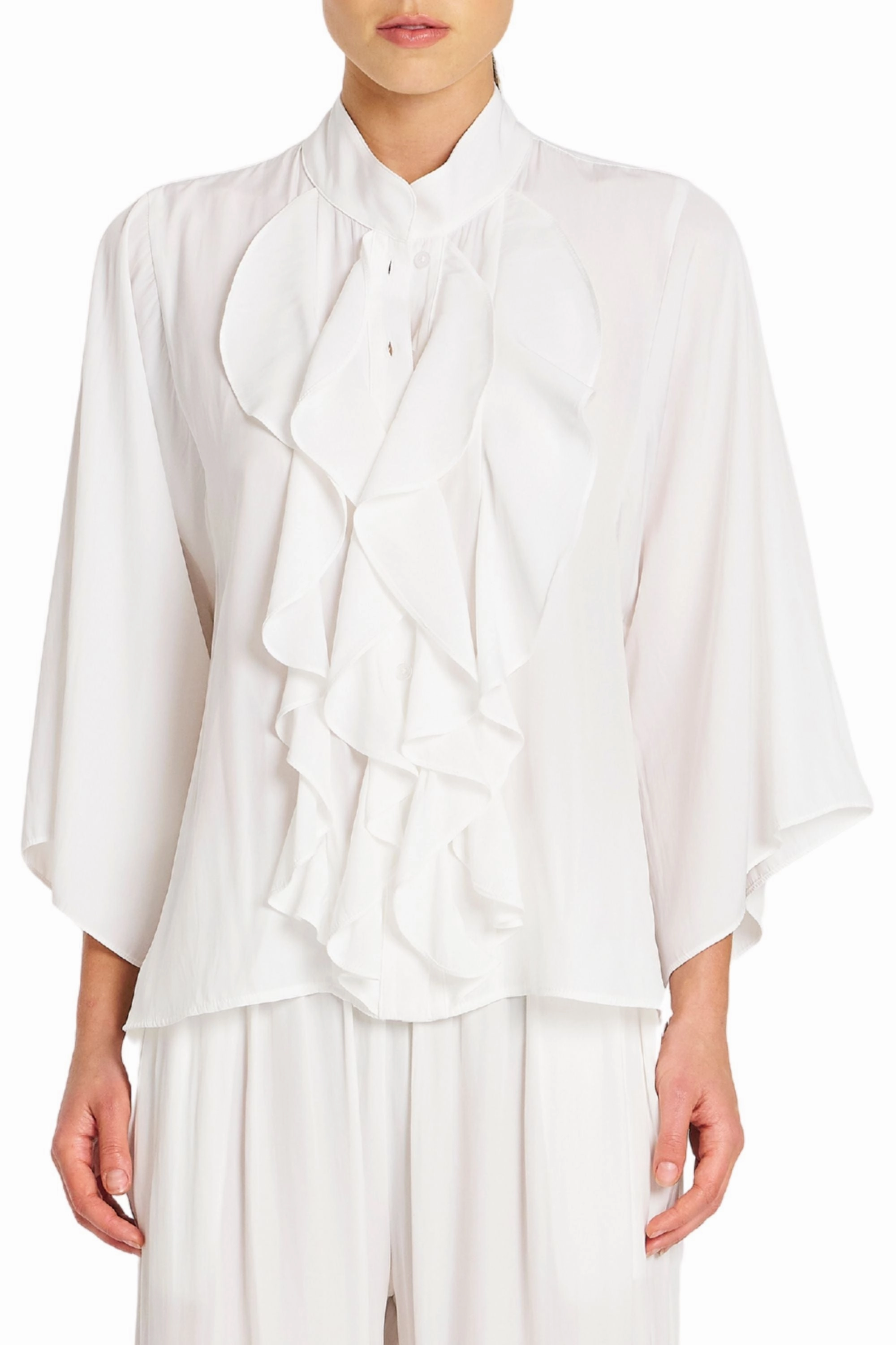 FEZZ BLOUSE - F678822 Single Buttons Fit For Travel