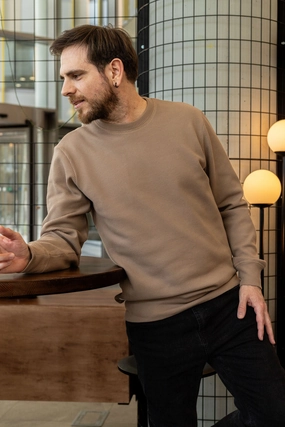 HIVE CREWNECK / TAUPE Seasonal Layer