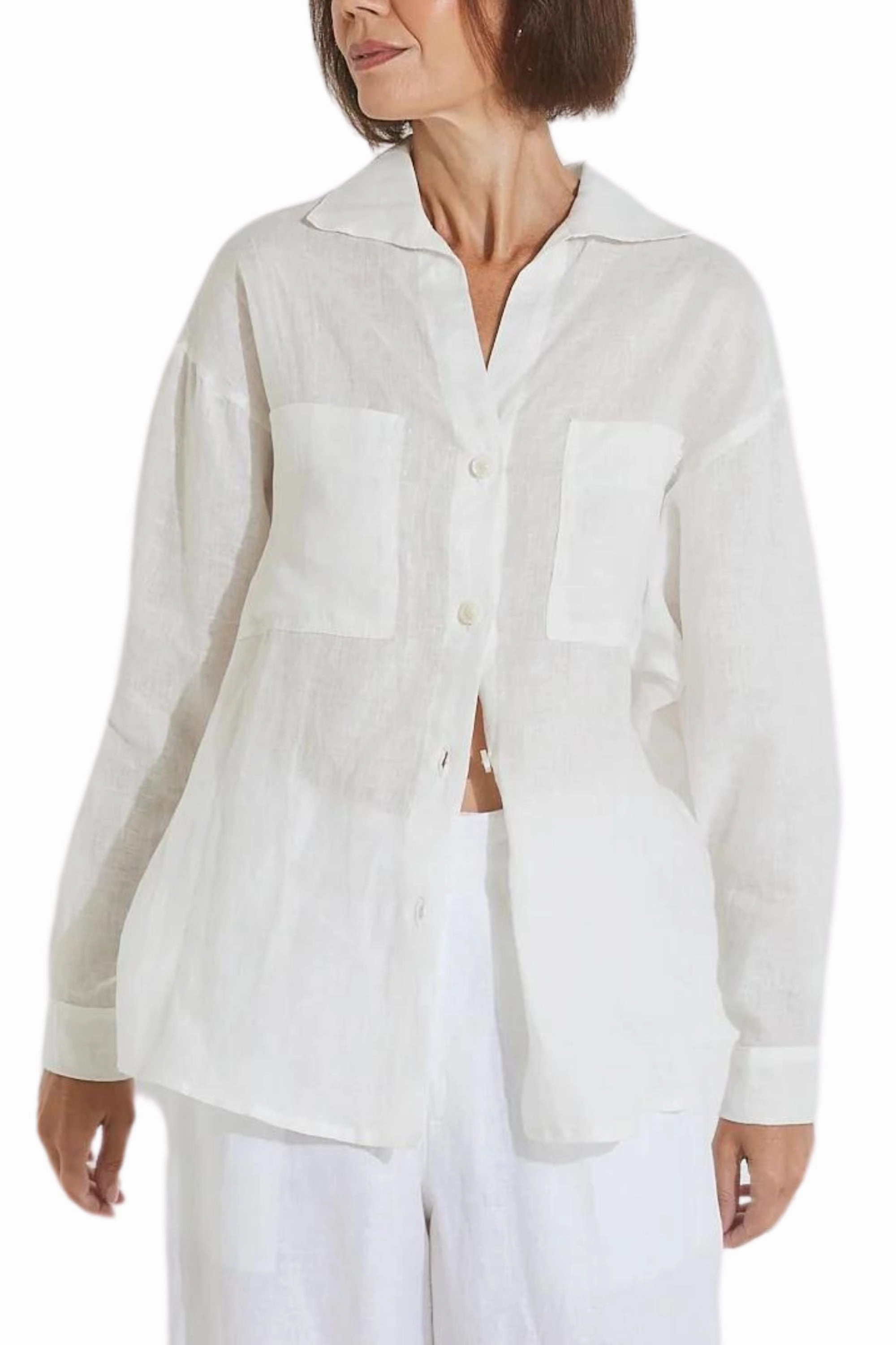 FRANCESCA LINEN SHIRT - SF-SIG-TP002 Urban Style