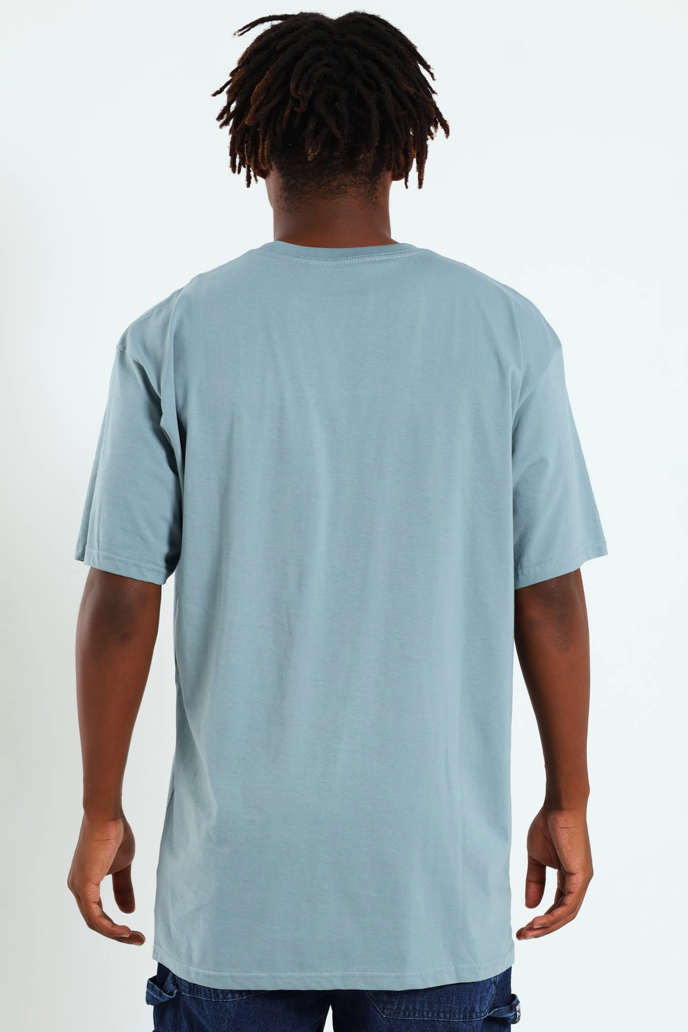 Non Irritating Tags Classic Tee - Smokey Blue