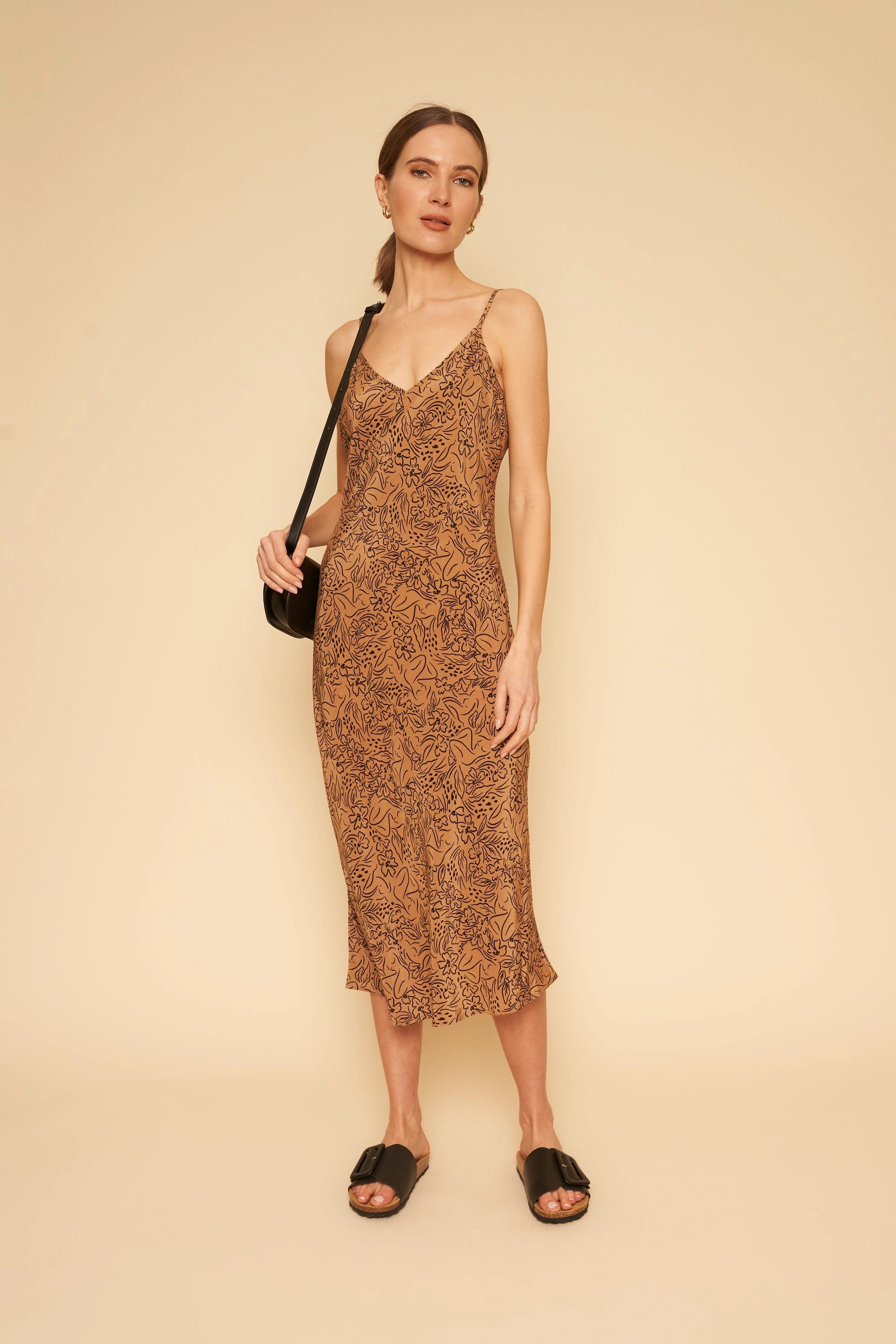 Freya Slip Dress - Lady Print Timeless Wear