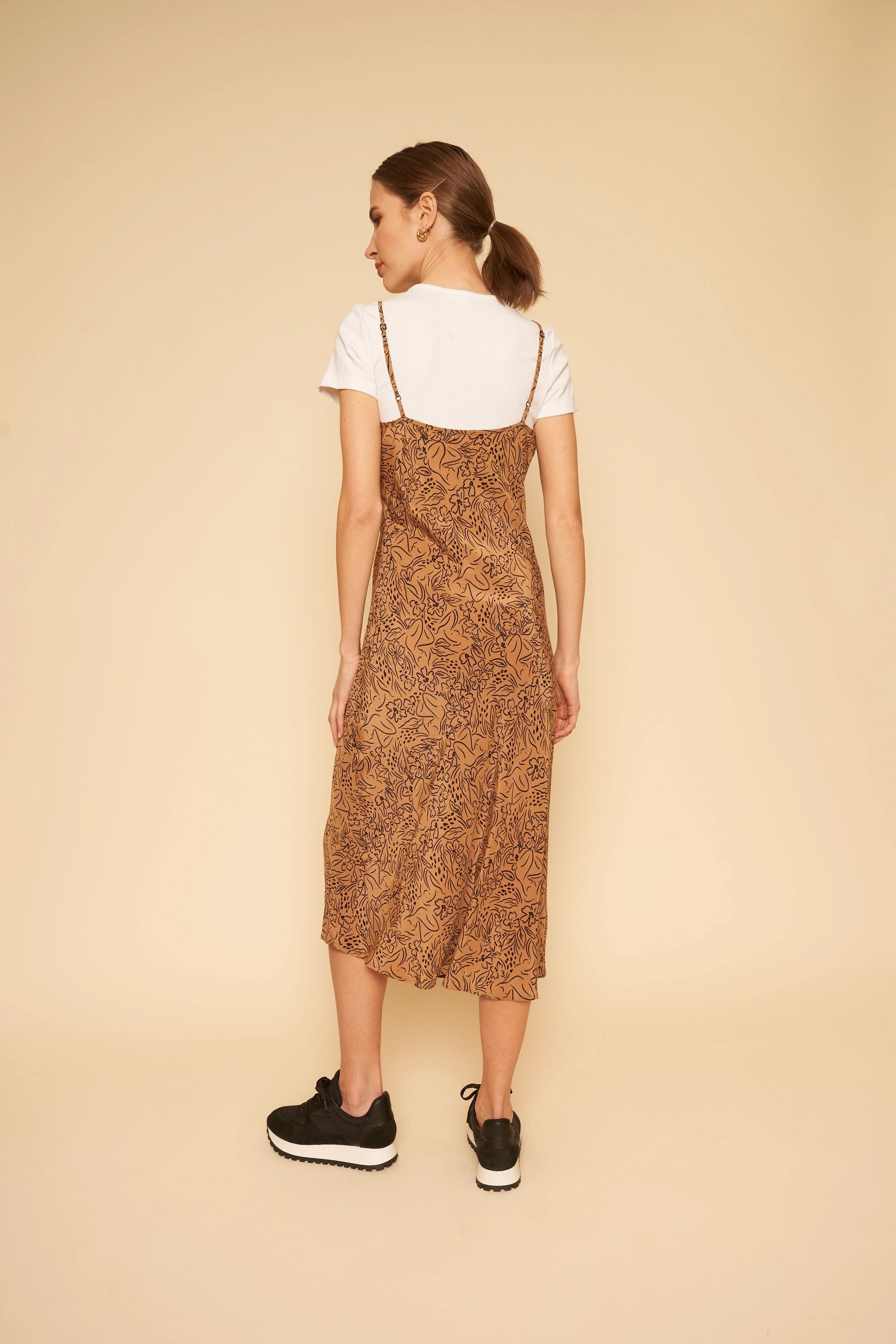 Relax Feel Freya Slip Dress - Lady Print