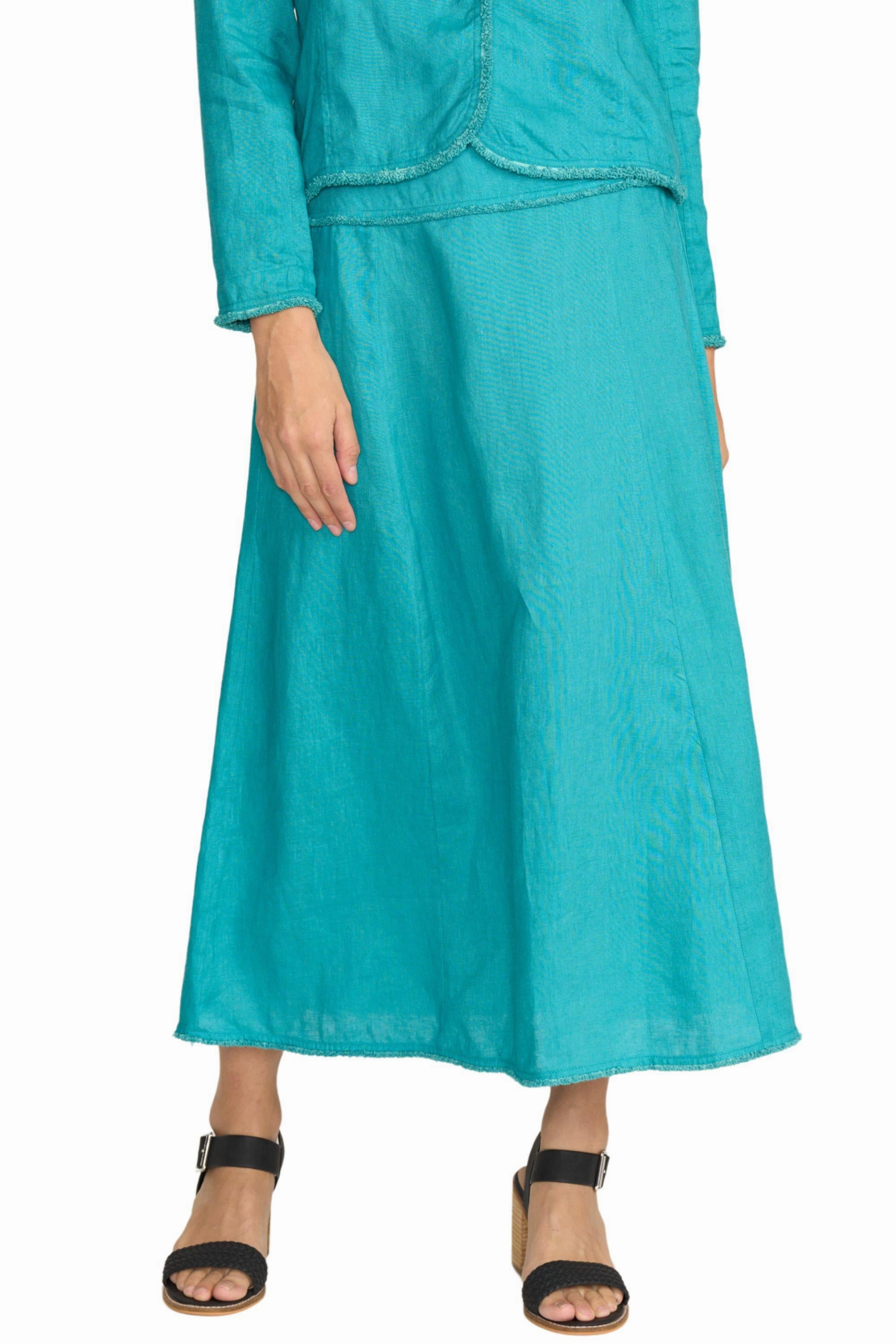 FRINGE BENEFITS SKIRT - FO8166 Front Slit